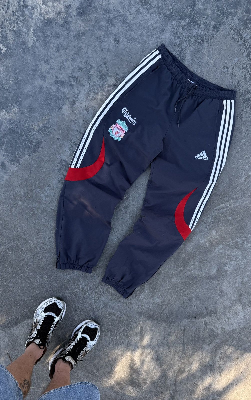 Adidas Vintage Adidas Liverpool Y2K Blokecore Track Soccer Pants Size US 32 / EU 48 - 1 Thumbnail