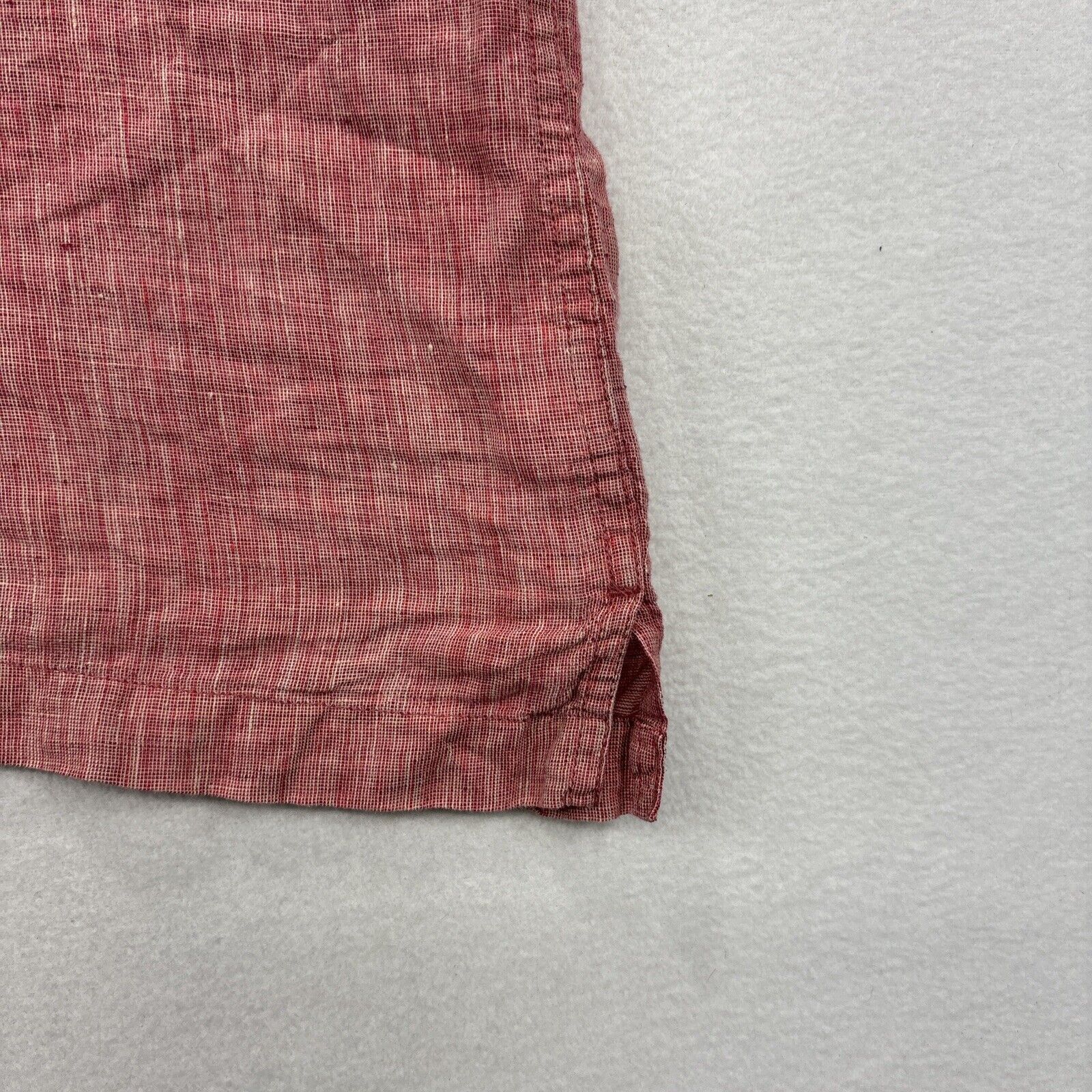 Orvis Orvis Shirt Mens M 100% Linen Short Sleeve Button Up Red Size US M / EU 48-50 / 2 - 11 Thumbnail