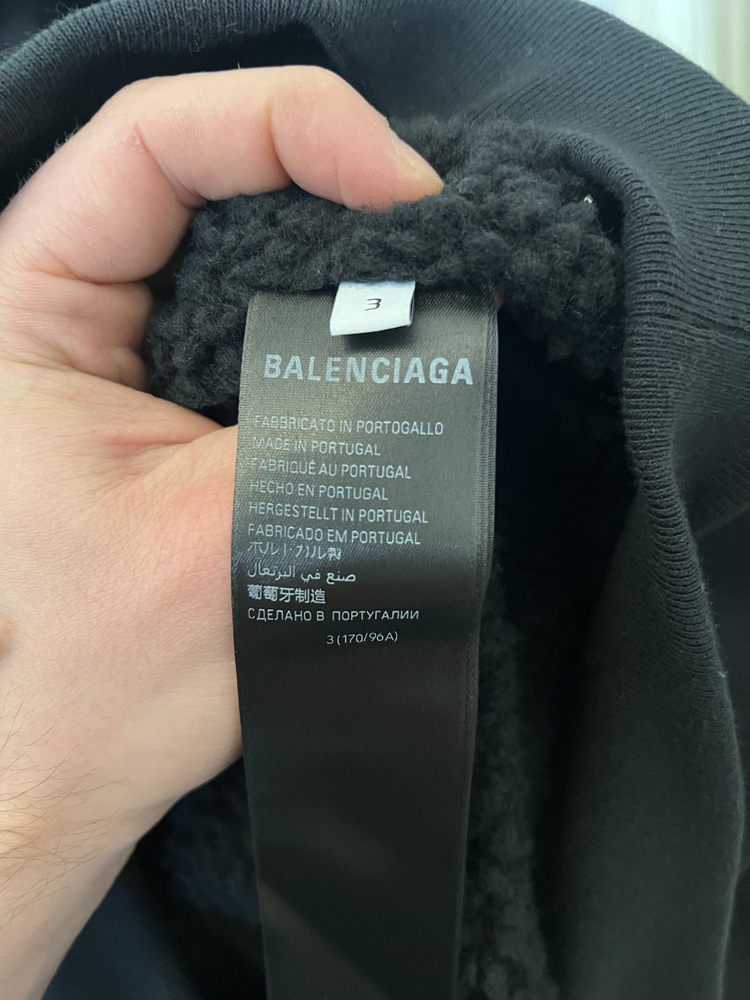 Balenciaga Balenciaga 3B Logo Fleece Zip Up Jacket Size US L / EU 52-54 / 3 - 7 Thumbnail