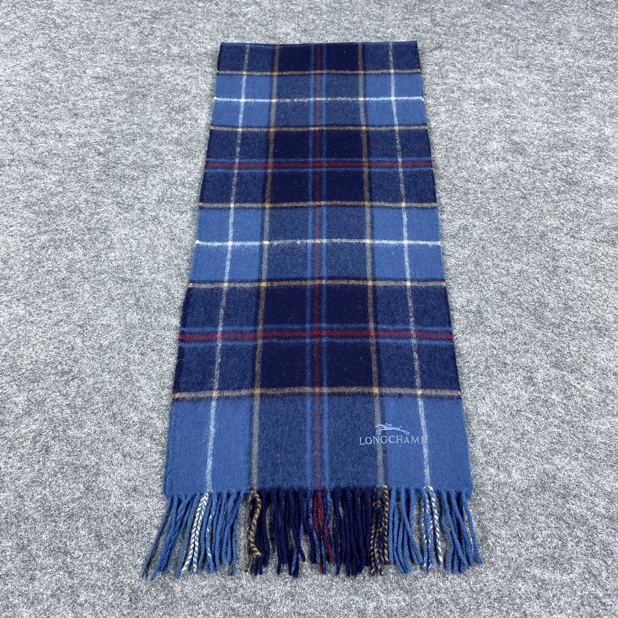 Longchamp × Vintage Longchamp Scarf # Muffler # Neckwear # D121 Size ONE SIZE - 2 Thumbnail