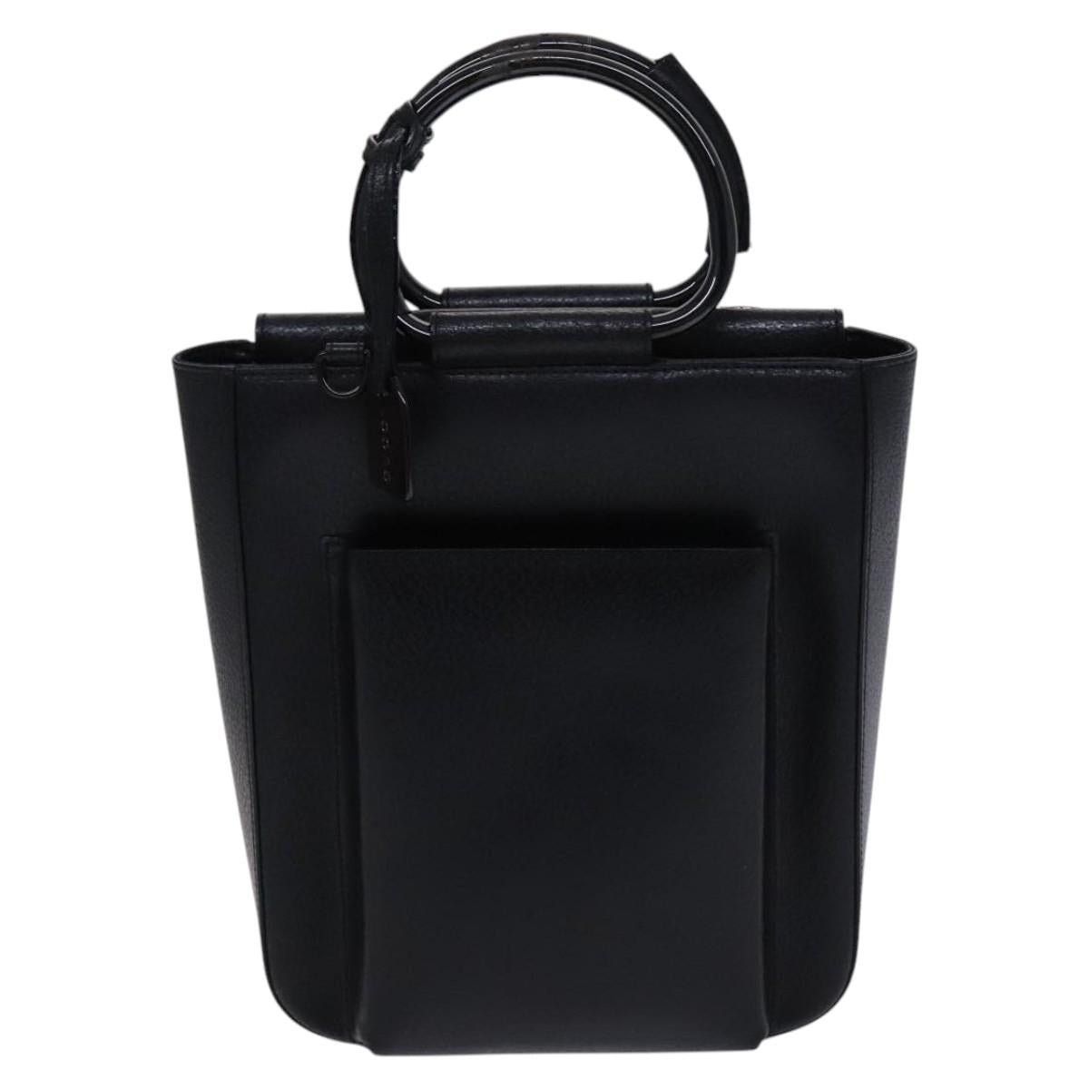Gucci GUCCI Hand Bag Leather Black Size ONE SIZE - 2 Thumbnail