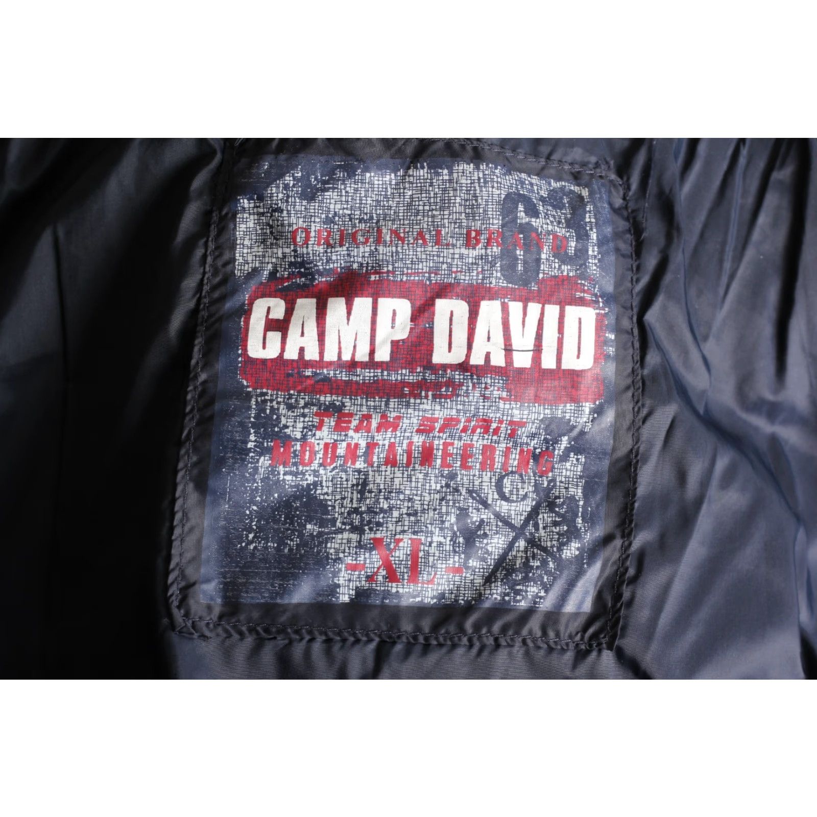 Vintage CAMP DAVID Quilted Padded Jacket Men XL MJ6034 Blue Colour Branding Logo Casual Travel Jacket Size US XL / EU 56 / 4 - 5 Thumbnail