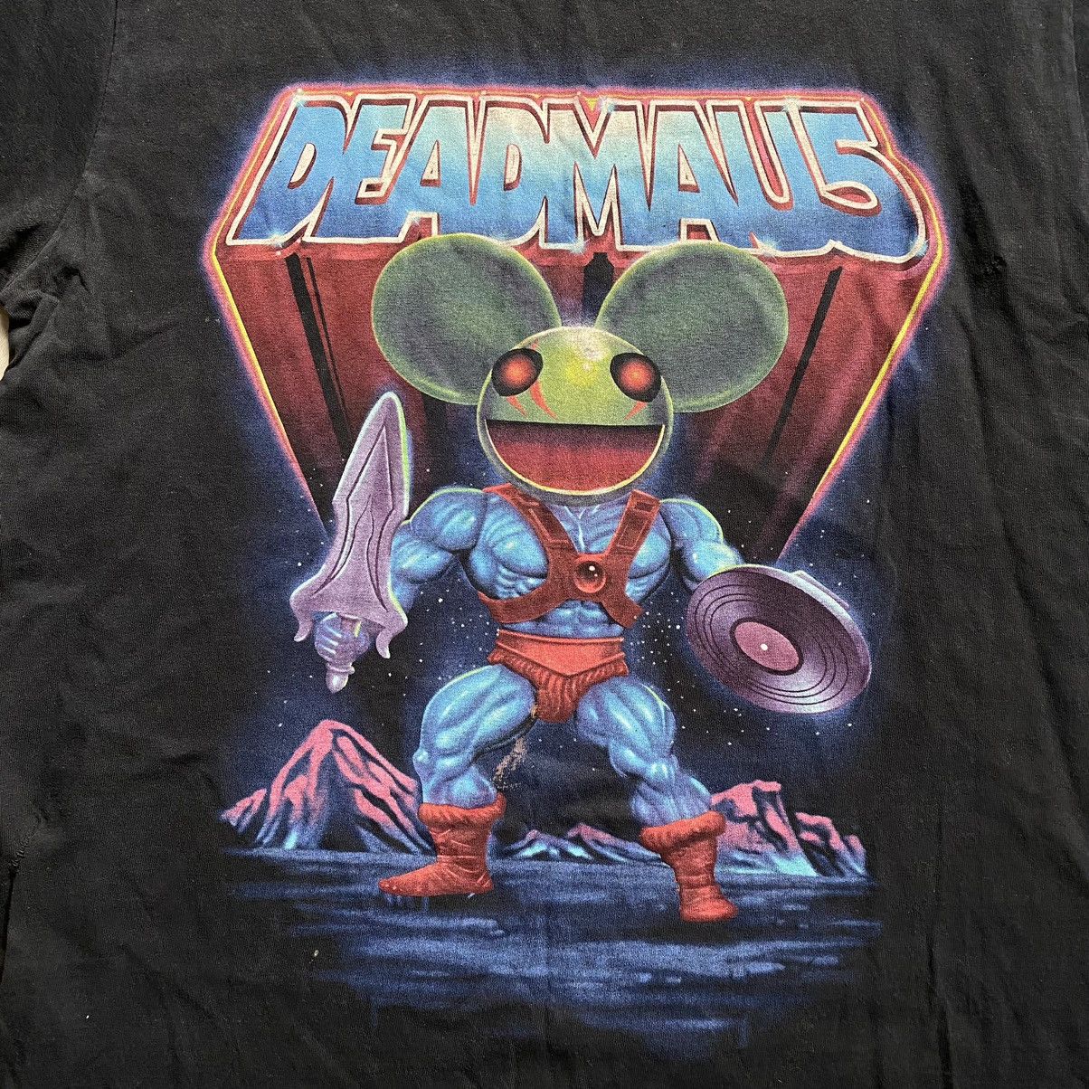 Band Tees RARE DEADMAU5 DJ CRAZY PRINT FADED T SHIRT Size US M / EU 48-50 / 2 - 2 Thumbnail
