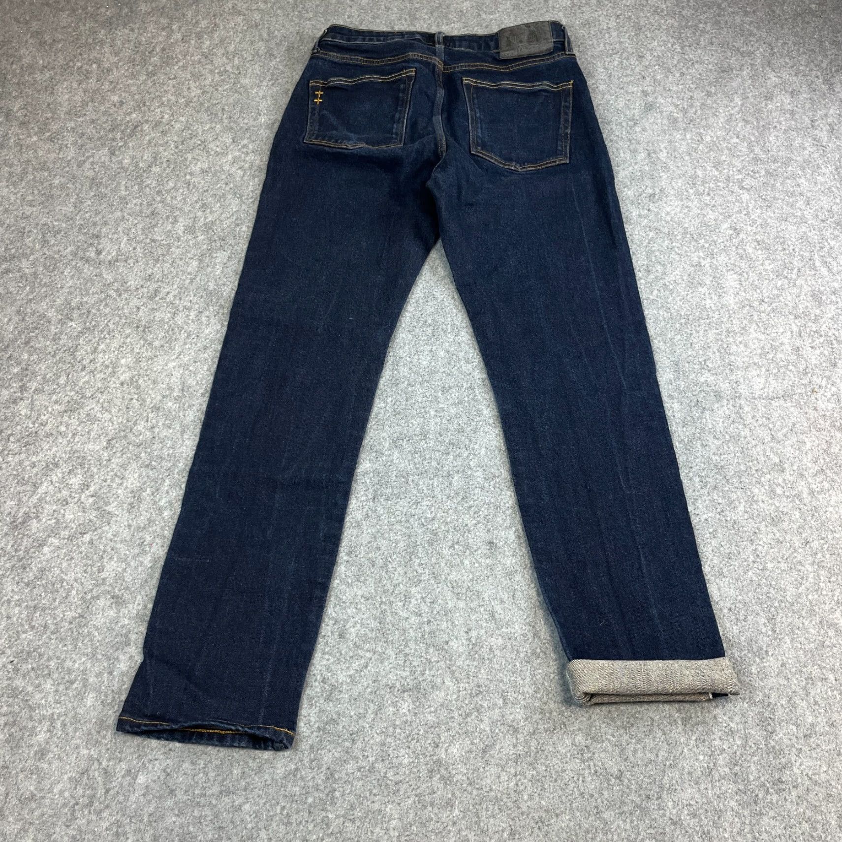 Superdry Superdry Jeans Selvedge Tapered Fit 30 32 Dark Blue Indigo Organic Cotton Mens Jeans Wide 30 in Inside Leg 32 in 5-Pocket Denim Shirtless? Size US 30 / EU 46 - 2 Thumbnail