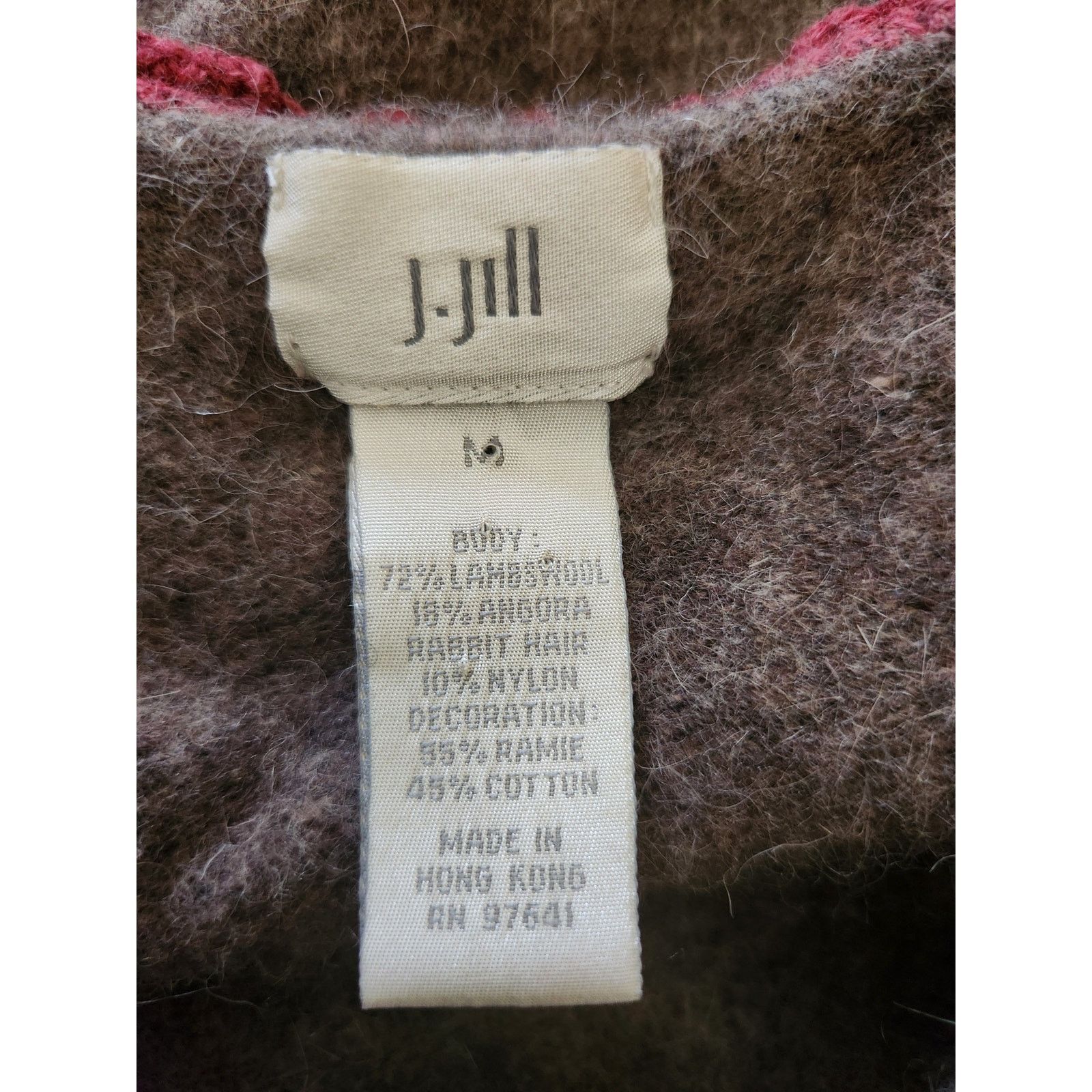 Blk Dnm J.Jill Women's Lambswool/ Rabbit Hair Sweater -M Size M / US 6-8 / IT 42-44 - 6 Thumbnail