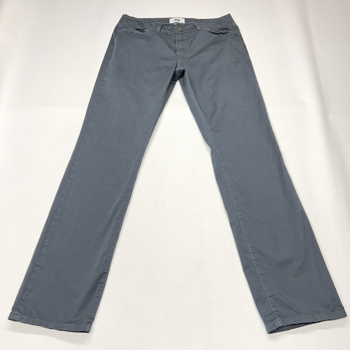 Paige Paige Pants Blue Normandie Straight Chino Preppy Casual Size US 33 - 1 Thumbnail