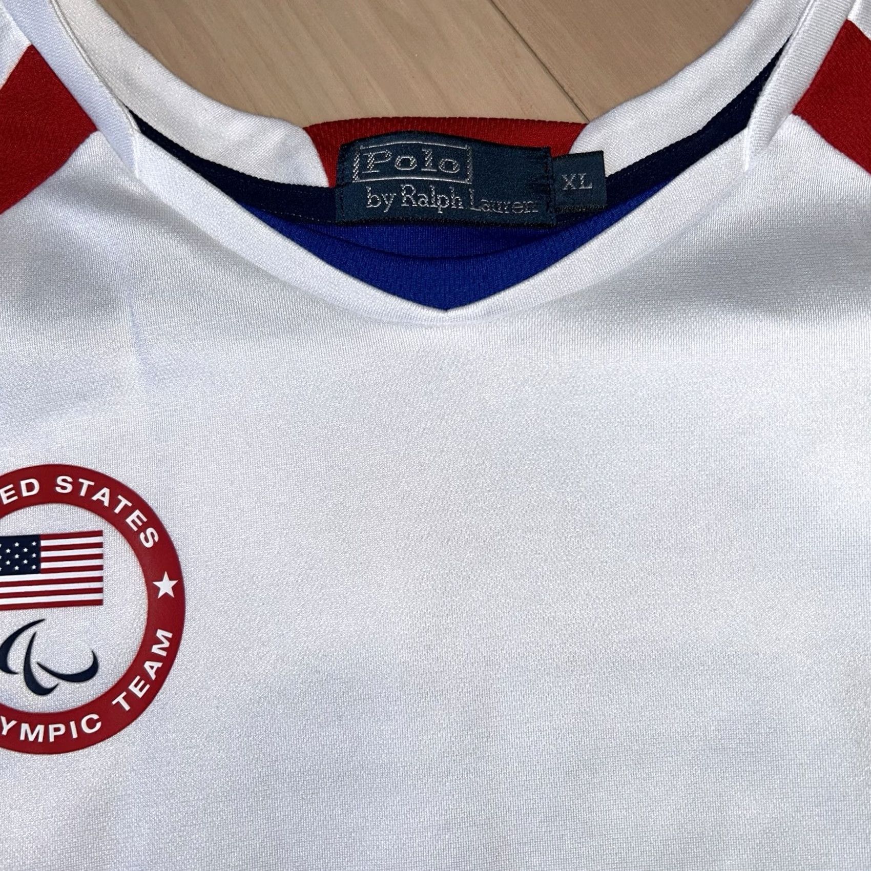 Polo Ralph Lauren Polo Ralph Lauren Jersey Adult XL White Ralph Lauren Polo 2012 London Olympic Paralympic Team Colorblock Shirt Mens Size US XL / EU 56 / 4 - 2 Thumbnail