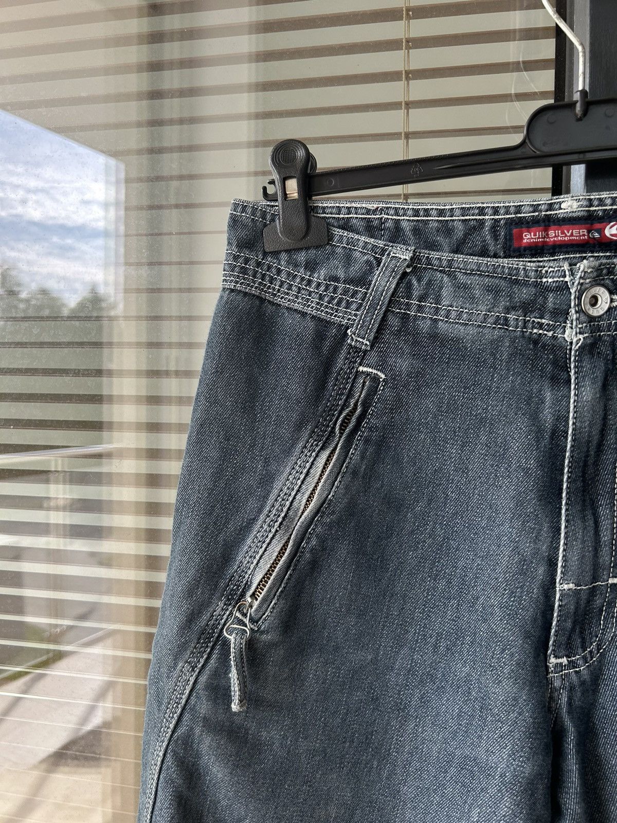 Quiksilver × Vintage Vintage 90’s Quickjean Wide Baggy Shorts Jorts Size US 30 / EU 46 - 2 Thumbnail