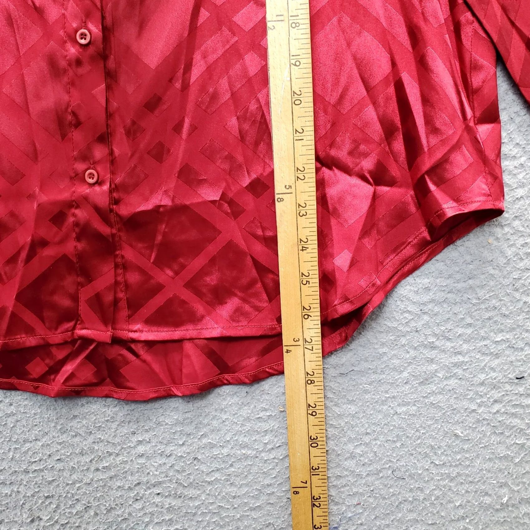 Vintage BTFBM Shirt Womens Size L Red Plaid Long Sleeve Collared Button Up Size L / US 10 / IT 46 - 4 Thumbnail
