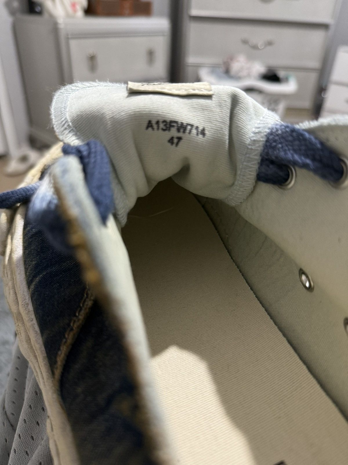 Maison MIHARA YASUHIRO NOT FOR SALE ‼️Size 47 (13M) Distressed Blue Denim Mihara’s Size US 13 / EU 46 - 9 Thumbnail