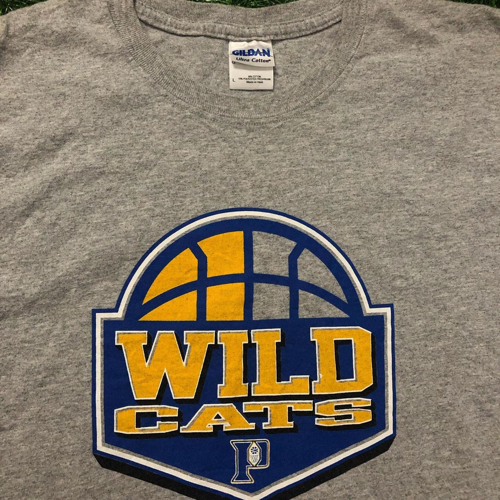 Gildan Men’s Grey Wild Cats Basketball Graphic Tee Size US L / EU 52-54 / 3 - 3 Thumbnail