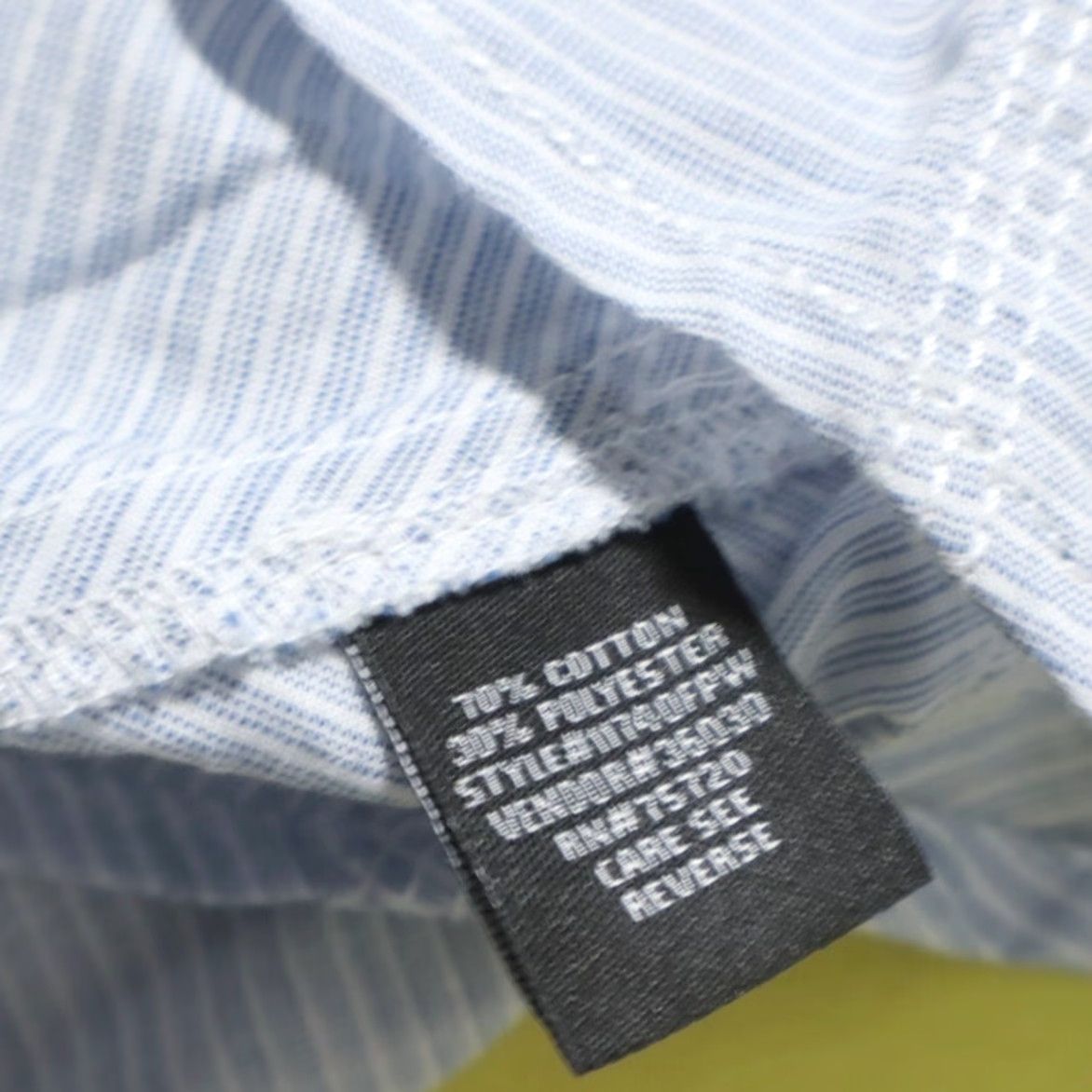 Vintage Buckle Shirt Blue Men's XL Pearl Snap Striped Long Sleeve Cotton Blend Size US XL / EU 56 / 4 - 8 Thumbnail