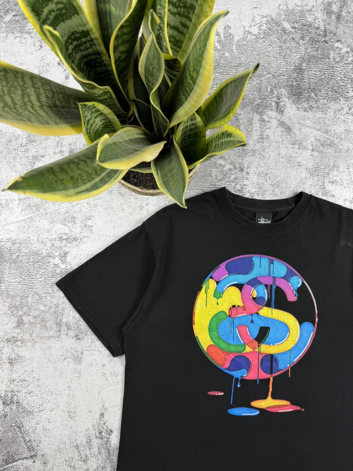 Stussy STUSSY Big SS Paint Mexico USA Rap 90S Hip Hop T Shirt Tee Size US M / EU 48-50 / 2 - 10 Thumbnail