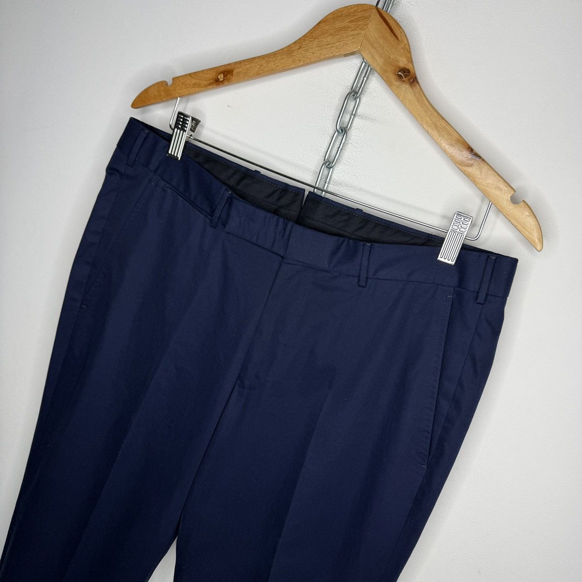 Ermenegildo Zegna Ermenegildo Zegna Navy Chino Premium Cotton Pants Size US 33 - 4 Thumbnail