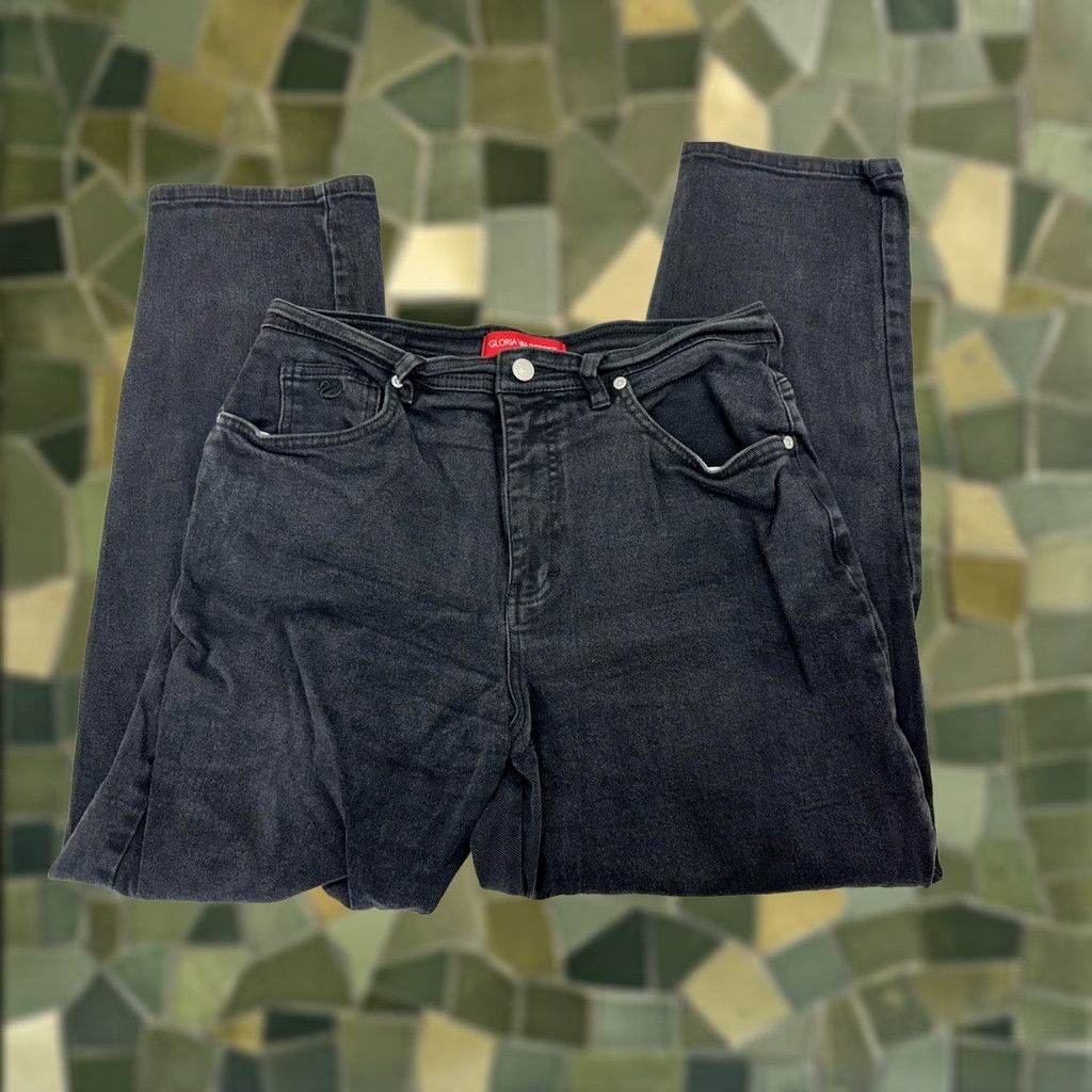 Gloria Vanderbilt Gloria Vanderbilt Jeans Size 14 Short Black Denim Women’s Jeans 5-Pocket Stretch Regular Rise High Waist Cotton Spandex Denim Pants Size 36" / US 14 / IT 50 - 1 Thumbnail