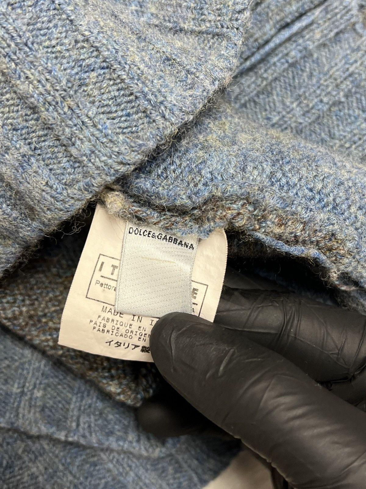 Dolce & Gabbana Vintage D&G Dolce & Gabbana Archival Leather Patch Knitwear Size US L / EU 52-54 / 3 - 13 Thumbnail