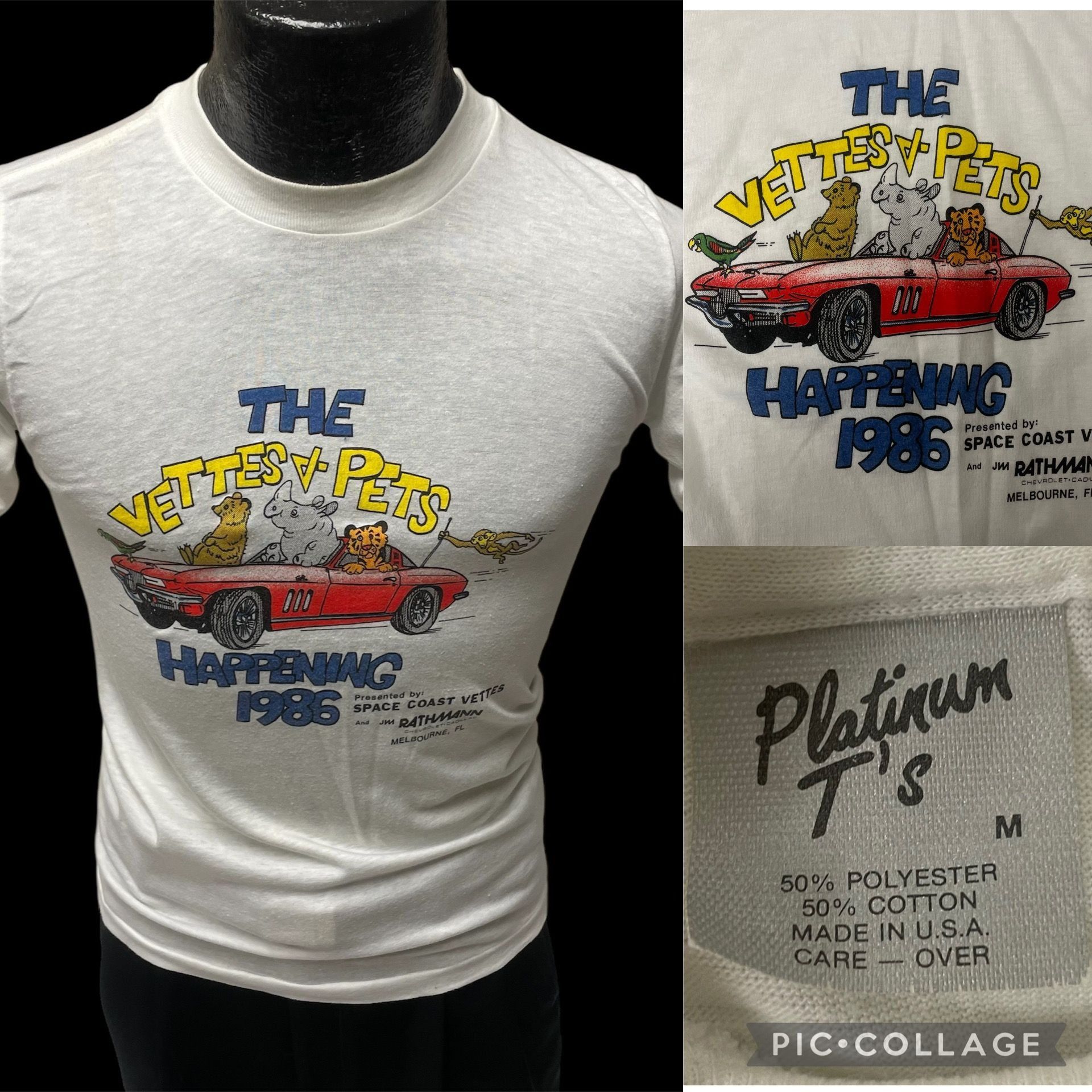 Other Vtg Platinum T's The VETTES & PETS Happening 1986 T Shirt Size US M / EU 48-50 / 2 - 1 Thumbnail