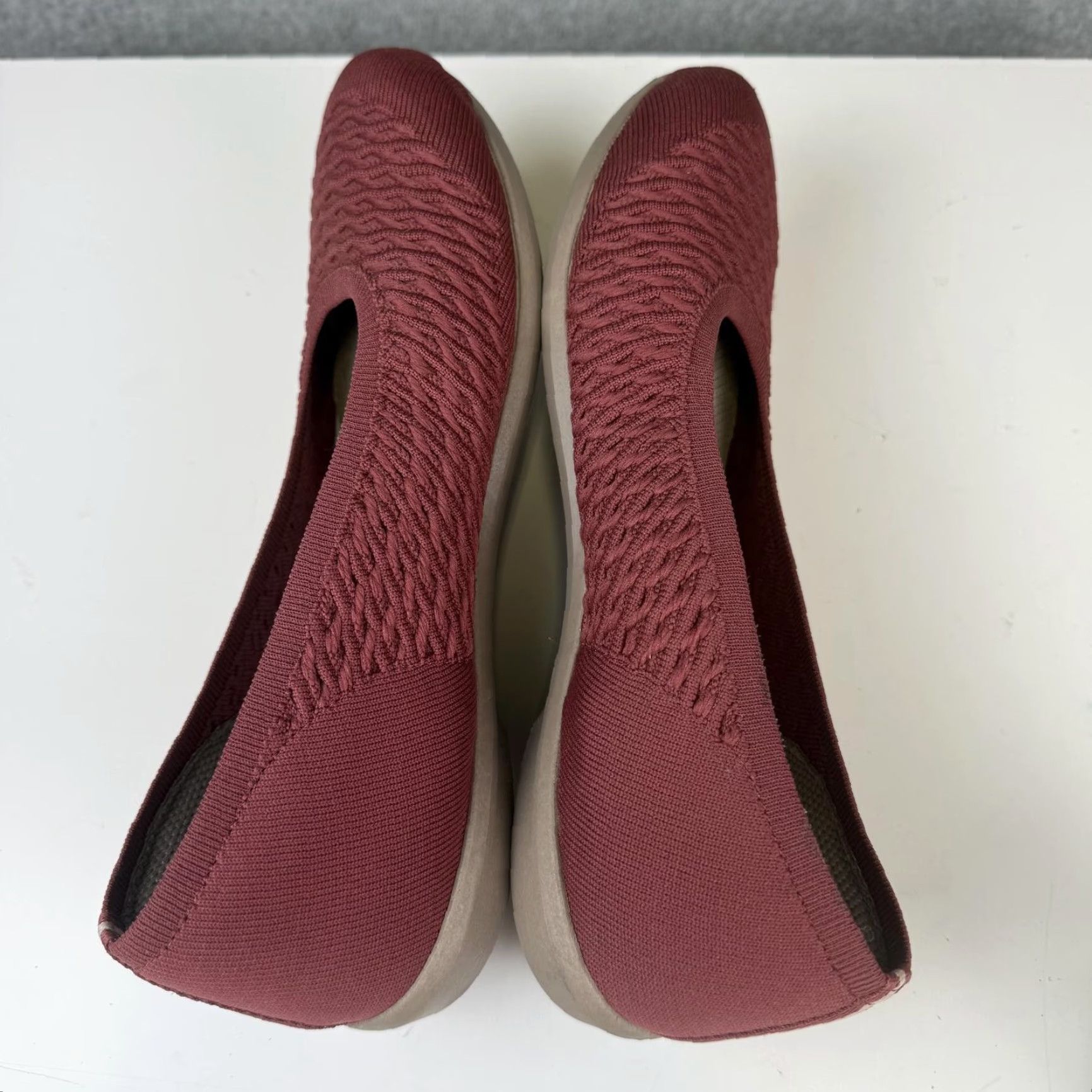 Vintage BZees For Lifestride Womens Khloe Ballet Flats Size 11M Comfort Walking Sangria Flat Women Red 11M Mens? Size US 11 / IT 41 - 7 Thumbnail