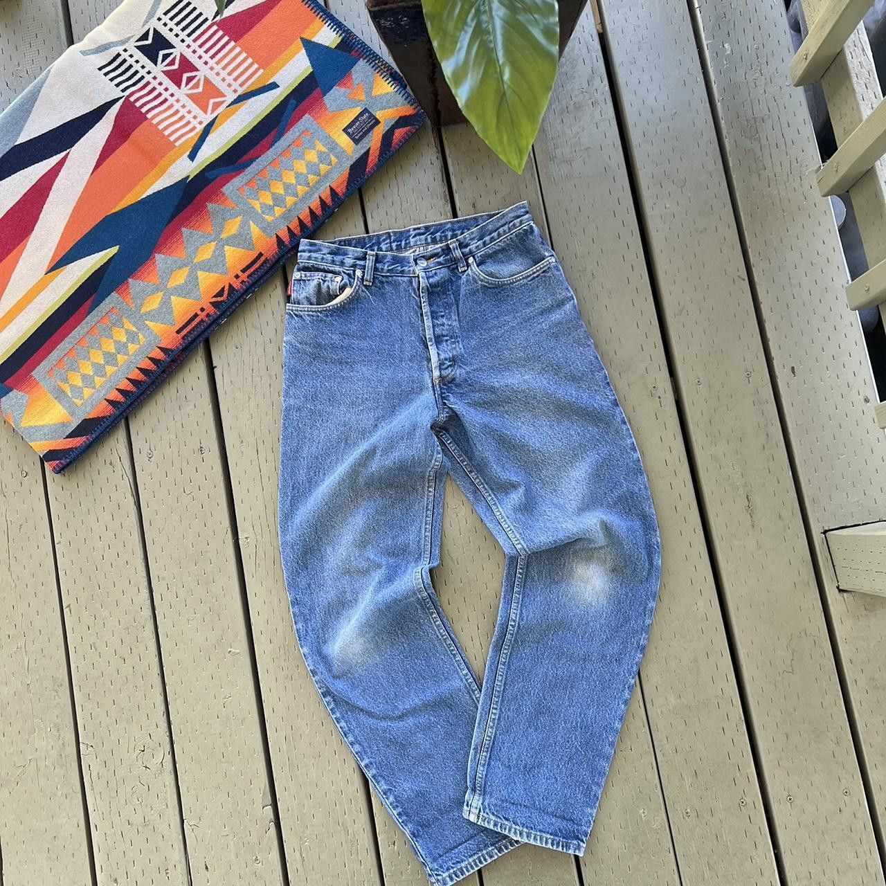 Patagonia Vintage PATAGONIA Organic Cotton Button Fly Denim Jeans 90s Size US 28 / EU 44 - 4 Thumbnail