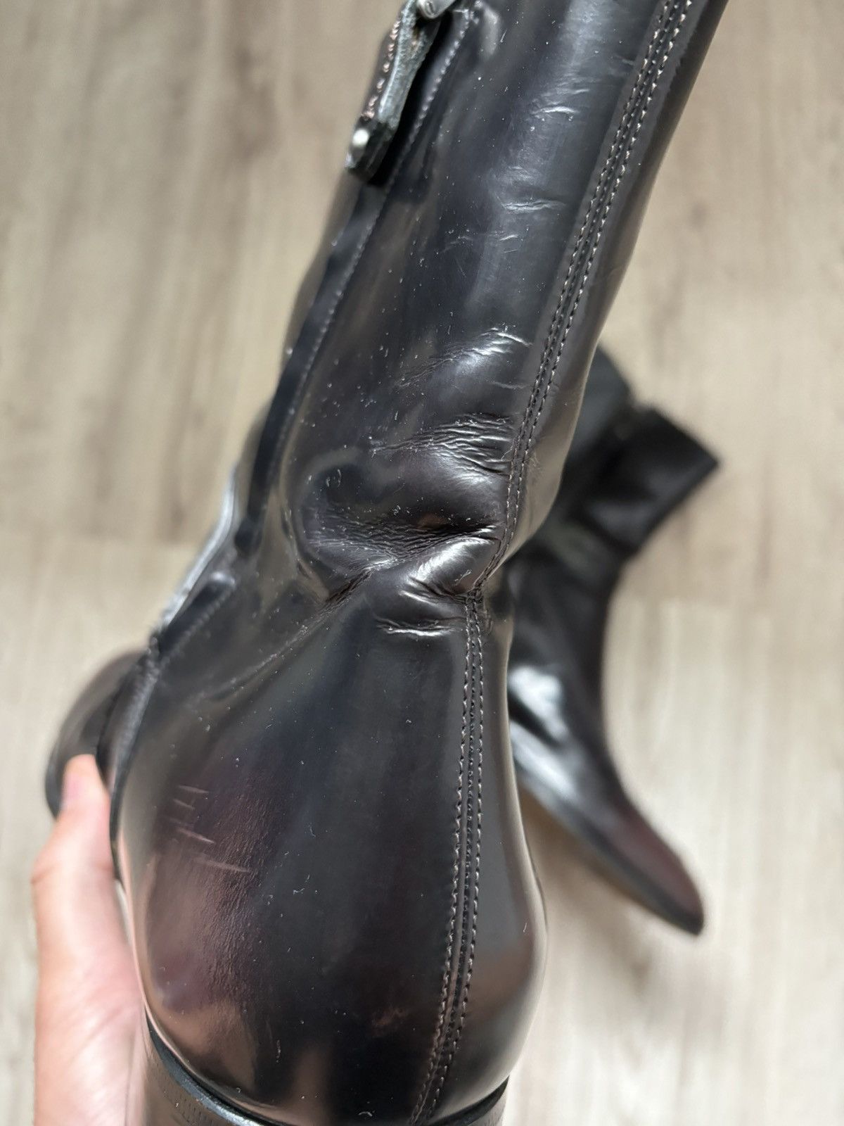 Bally Bally Albers Leather Ankle Boots Side Zip Black Bordeaux Size US 9.5 / EU 42-43 - 11 Thumbnail