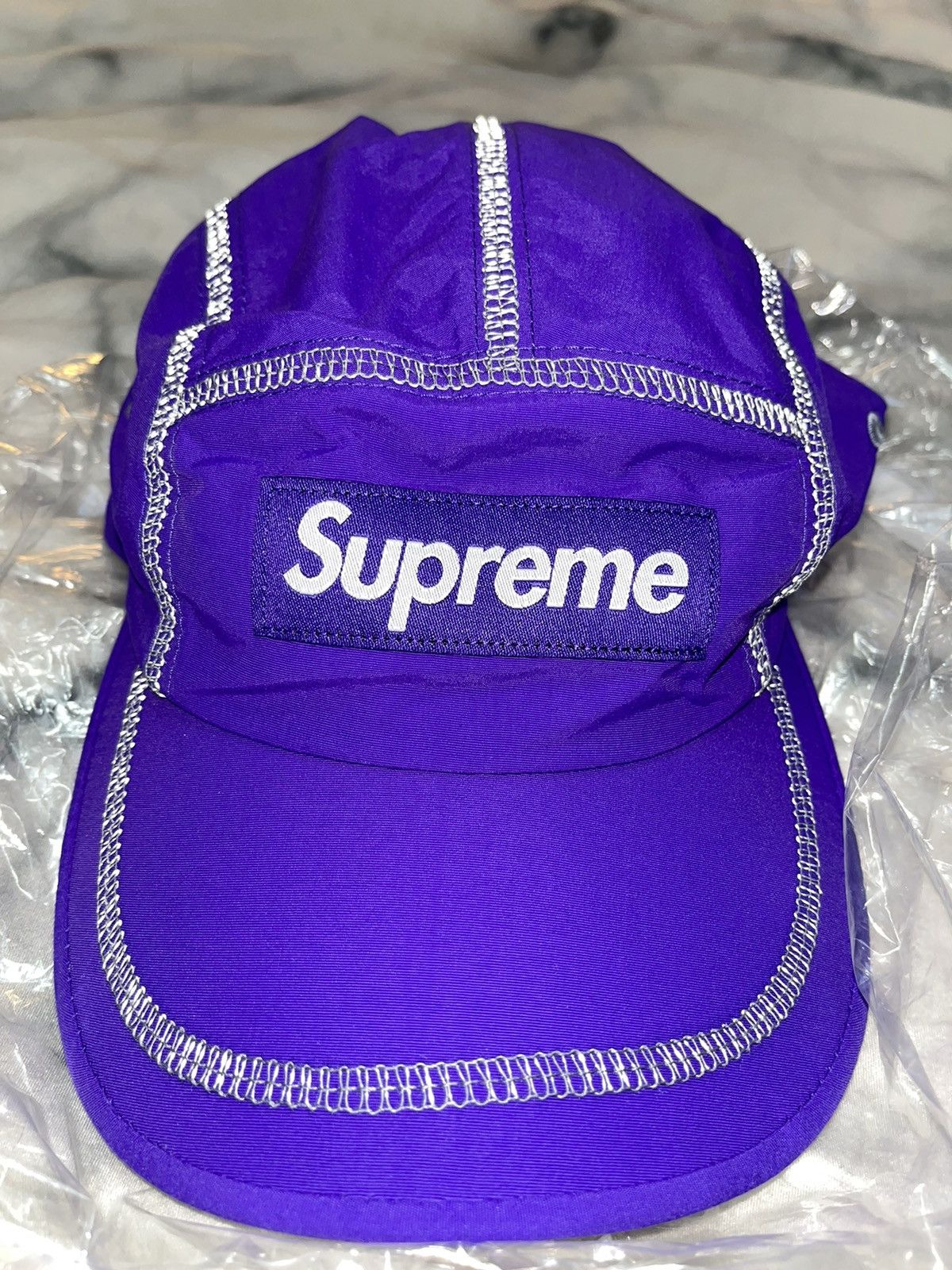 Supreme Reflective Stitch Camp Cap