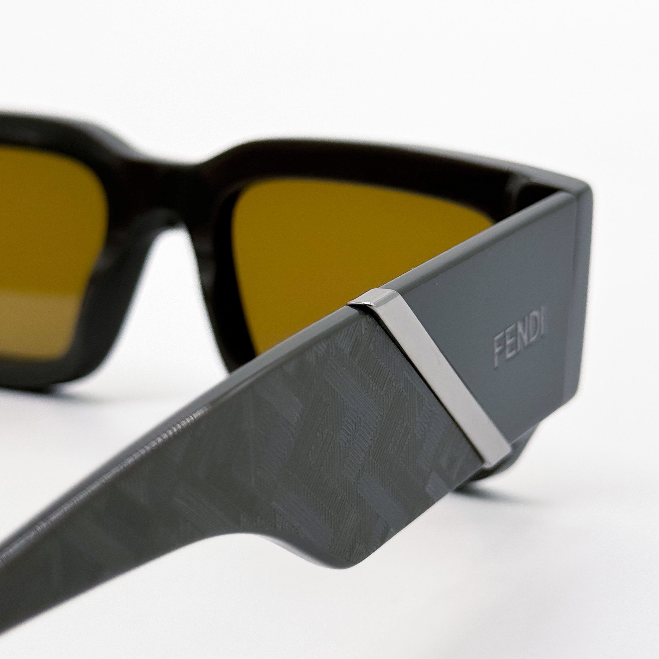 Fendi NEW FENDI FE40131I 20E SQUARE BROWN MEN SUNGLASSES FENDI Size ONE SIZE - 5 Thumbnail