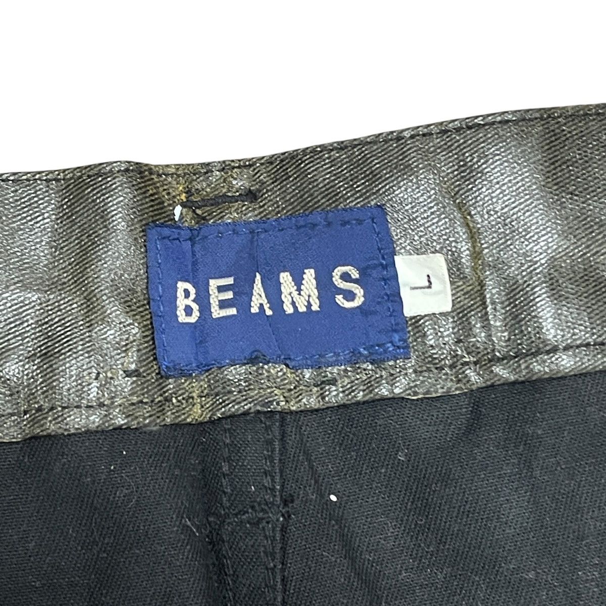 Beams Japan Vtg Beams Japan Super High Rise Straight Vinyl Fabric Pants Size US 31 - 15 Thumbnail