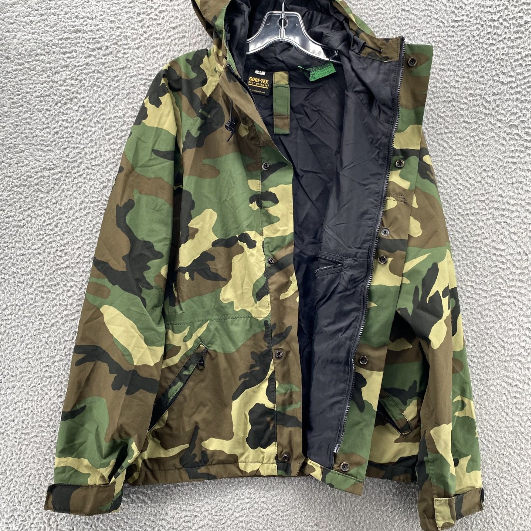 Vintage Military Air Force Jacket Mens Small Weather Field Camo Hunting Military Camping Shirt Size US S / EU 44-46 / 1 - 4 Thumbnail
