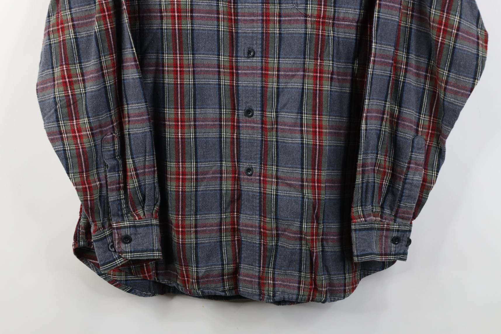 L.L. Bean Vintage 90s LL Bean Flannel Collared Button Down Shirt Plaid Size US M / EU 48-50 / 2 - 3 Thumbnail