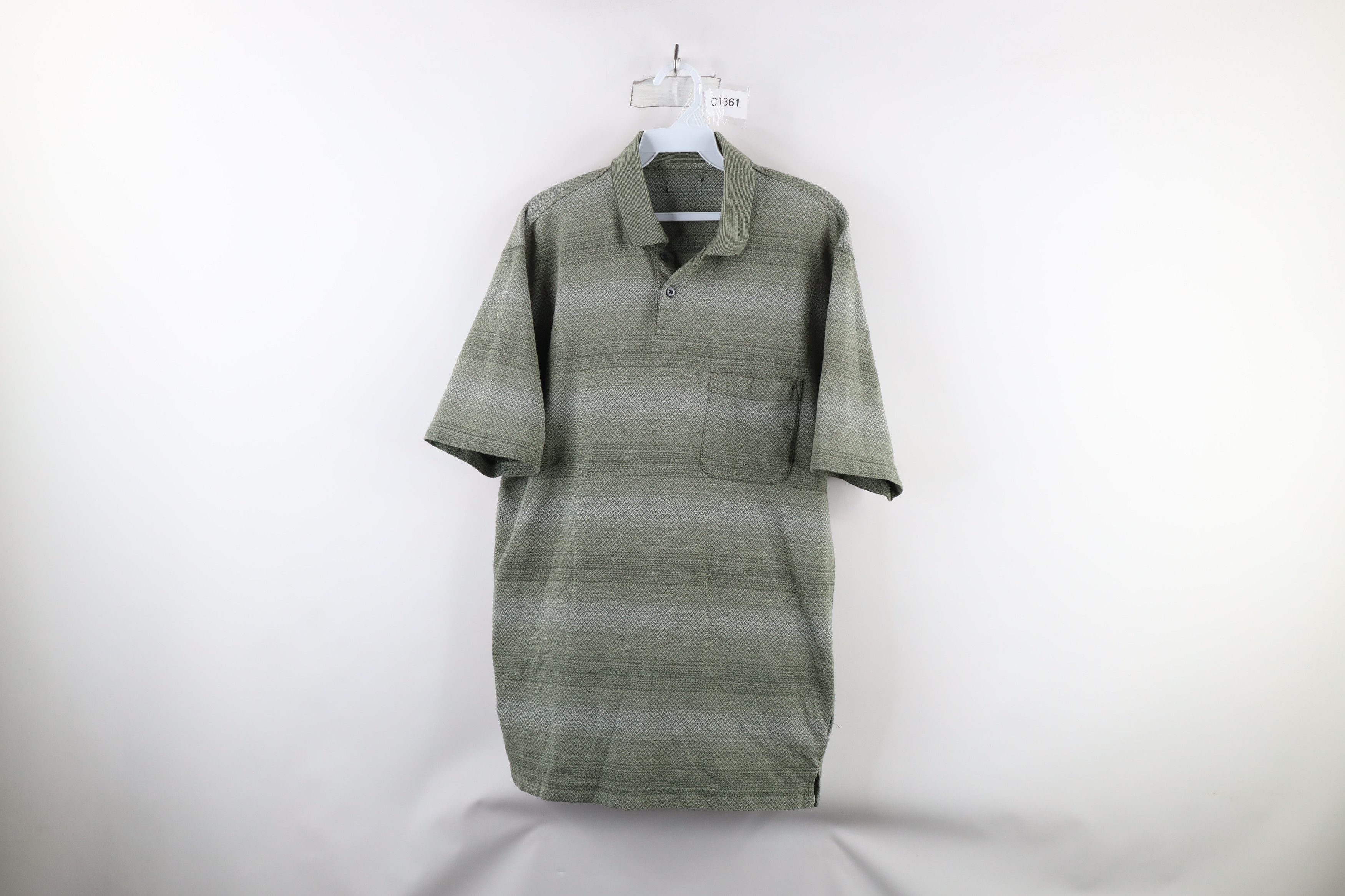 Vintage Vintage 90s Streetwear Knit Collared Polo Shirt Green Size US S / EU 44-46 / 1 - 1 Thumbnail