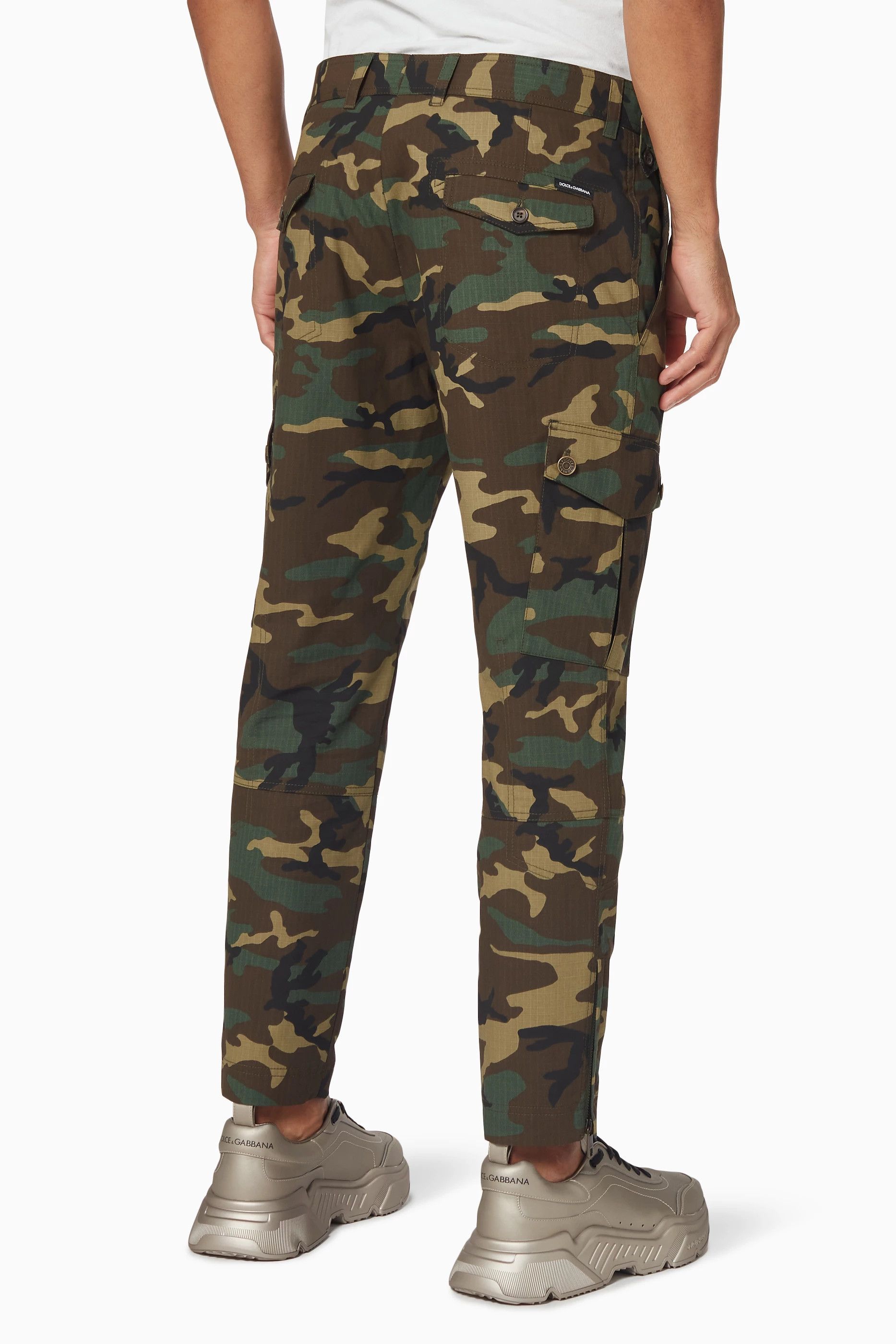 Dolce & Gabbana o1y0125 Cargo Pant in Military Green Size US 34 / EU 50 - 3 Thumbnail
