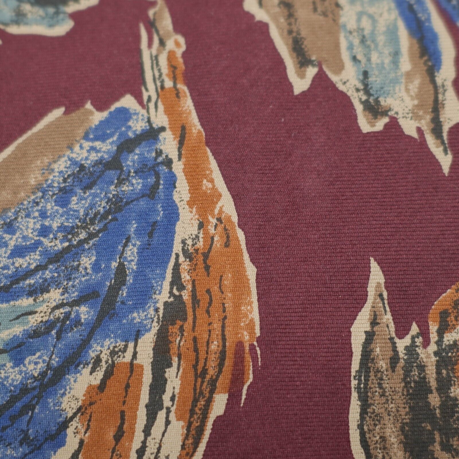 Designer Kuppenheimer Red Blue Orange Floral Print Silk Tie Size ONE SIZE - 2 Thumbnail