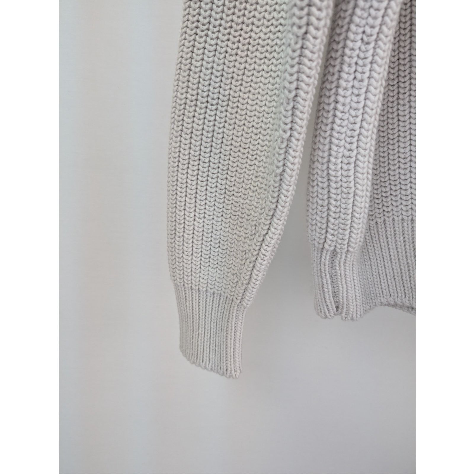 Tom Ford o1rshd1 Men's Ribbed Knit Sweater Sweatshirt in Grey Size US M / EU 48-50 / 2 - 13 Thumbnail