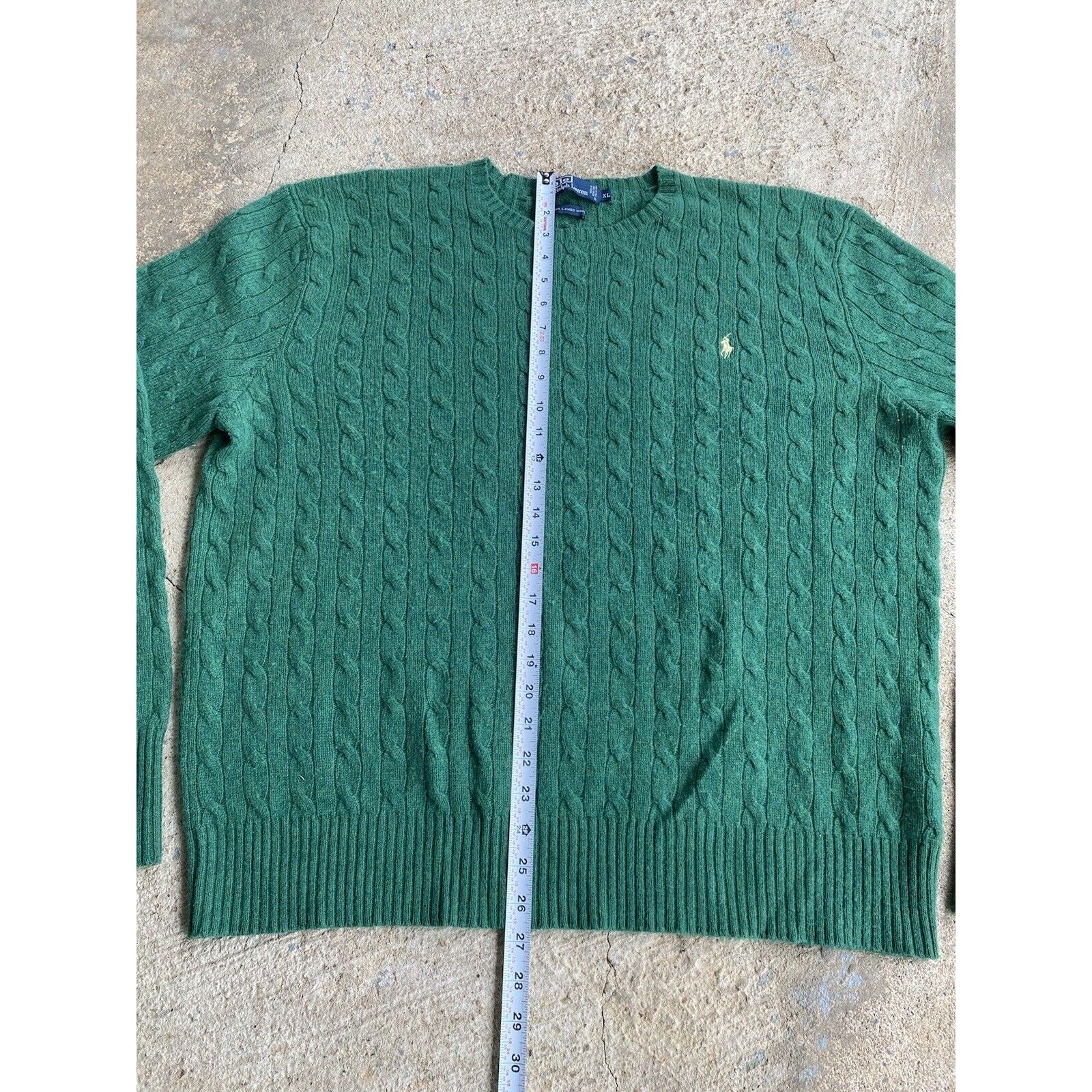 Polo Ralph Lauren Vintage Polo Ralph Lauren Lambs wool Cable Knit Sweater XL Size US XL / EU 56 / 4 - 5 Thumbnail