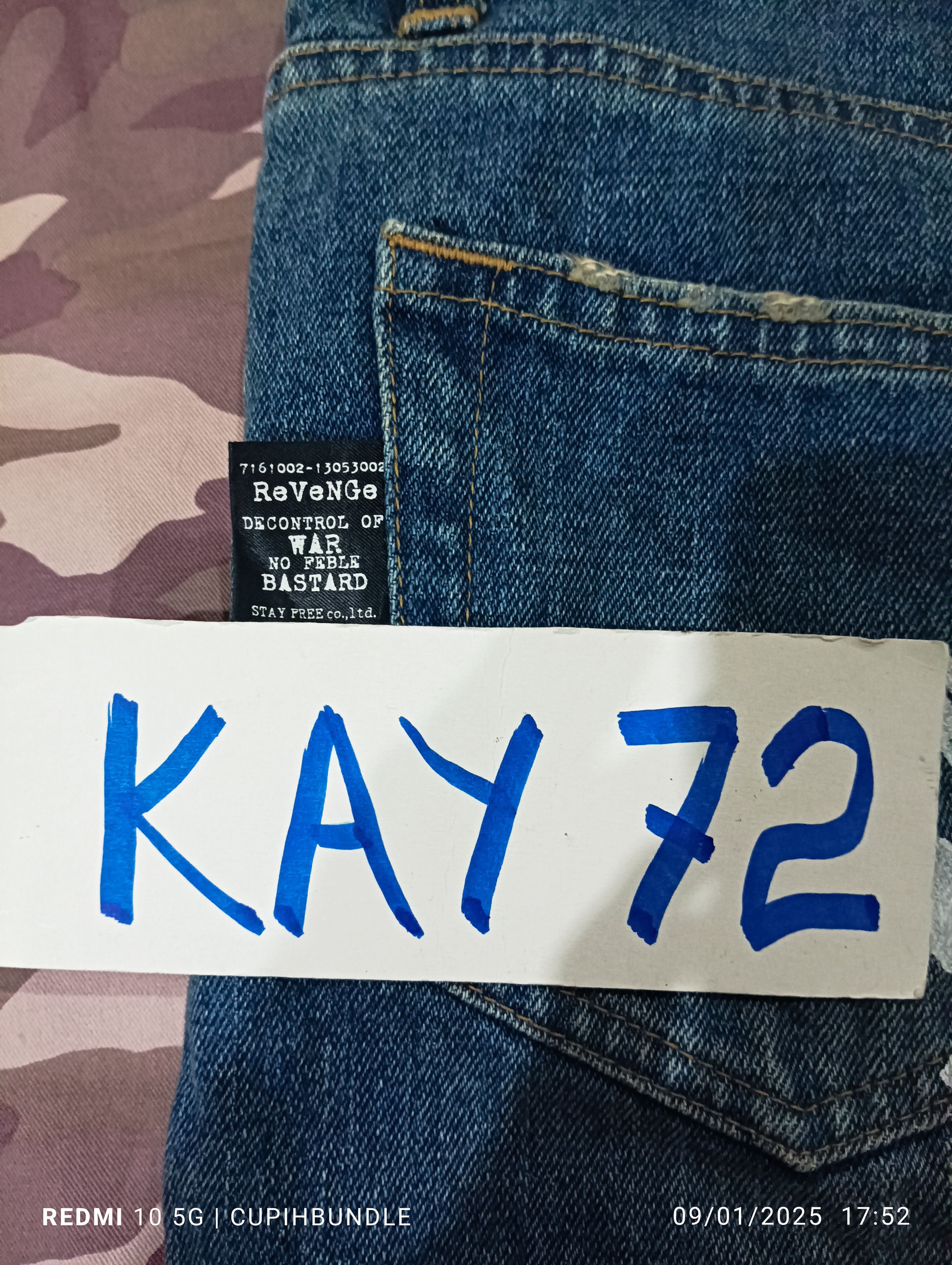 Japanese Brand SEX POT REVENGE DENIM JEANS Size US 32 / EU 48 - 10 Thumbnail
