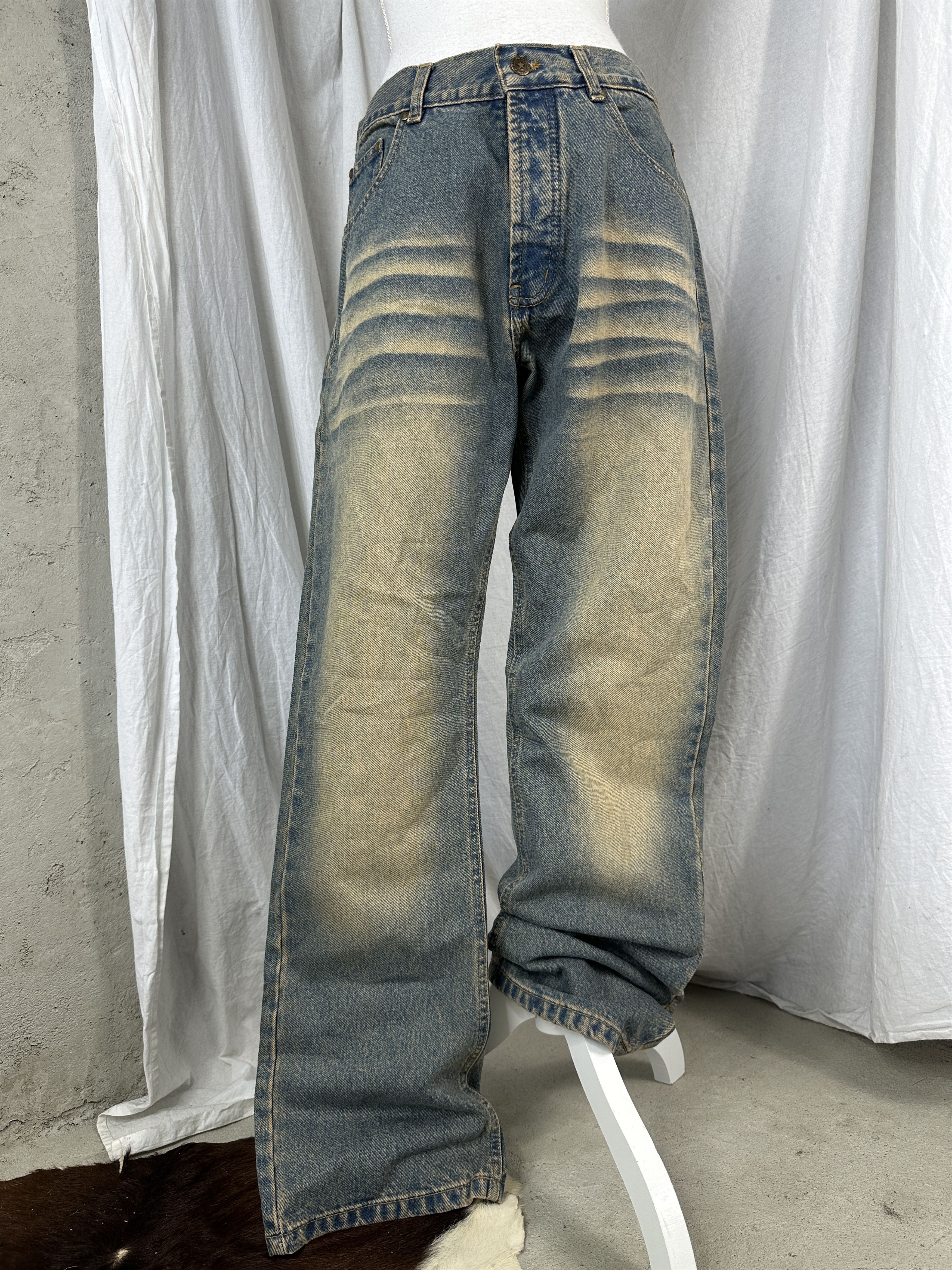 Vintage Vintage Streetwear Denim Y2K Baggy Washed Jeans Size US 32 / EU 48 - 4 Thumbnail