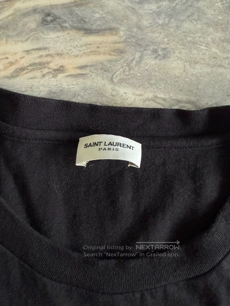 Saint Laurent Paris Saint Laurent YSL Logo Black Short Sleeve T. Size US XL / EU 56 / 4 - 2 Thumbnail