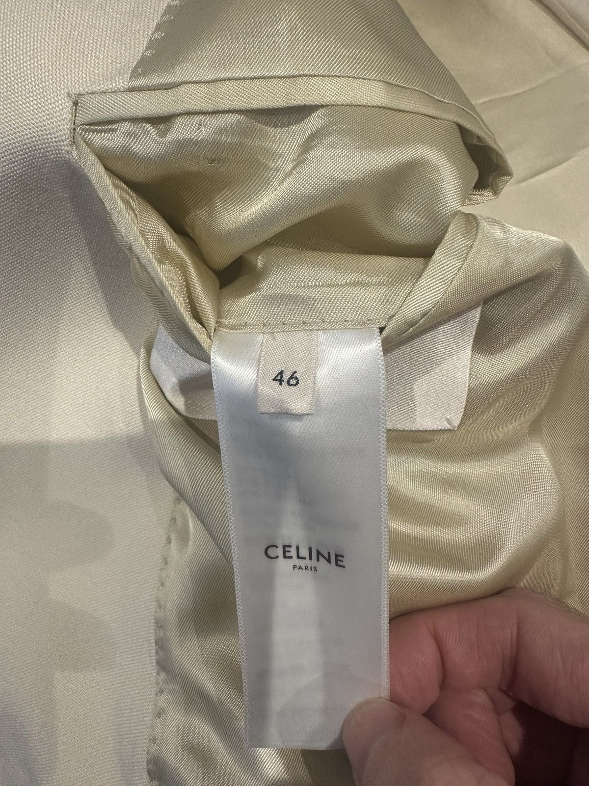 Celine × Hedi Slimane 20SS Silk Tuxedo Jacket Shawl Collar Size 46R - 10 Thumbnail