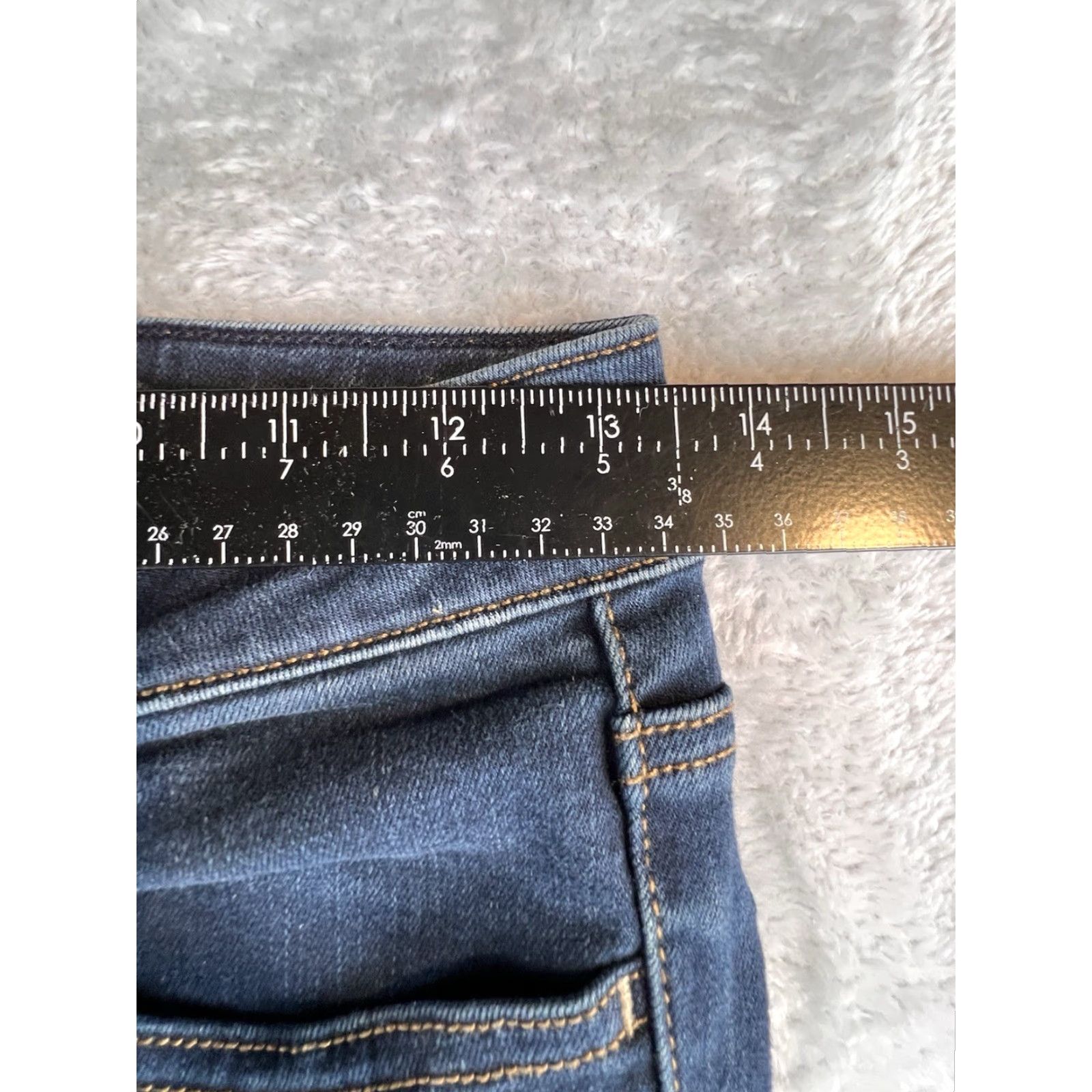 American Eagle Outfitters American Eagle Outfitters Jegging Jeans Distressed Blue Super Stretch Womens Size 4 28x28 Size 28" / US 6 / IT 42 - 3 Thumbnail
