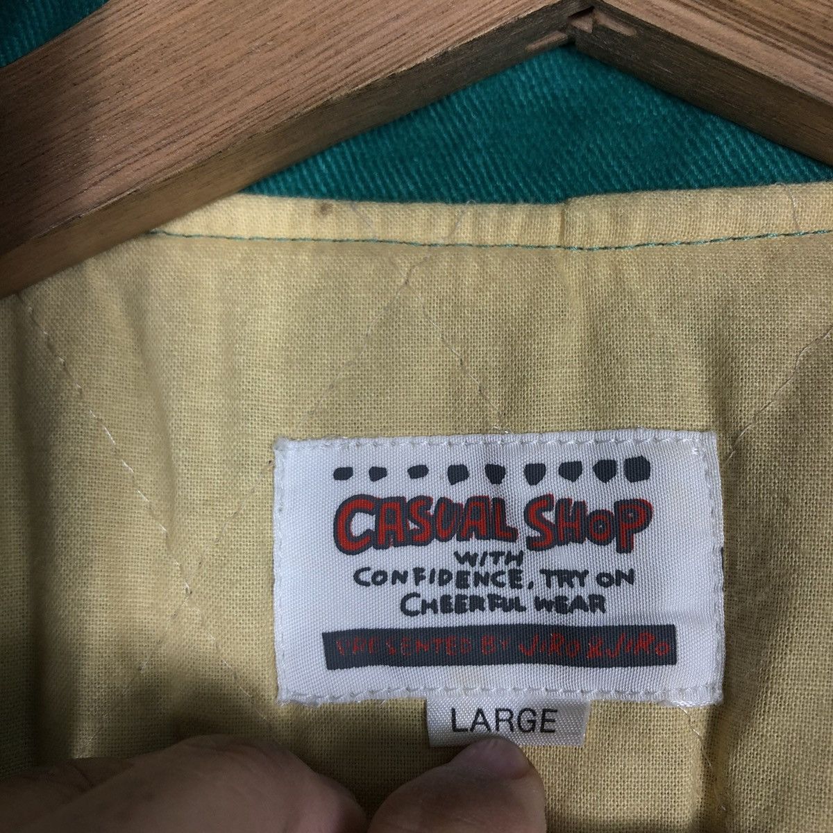 Japanese Brand 📌VINTAGE BOMBER JACKET JIRO JIRO BIG LOGO SPELL OUT Size US L / EU 52-54 / 3 - 18 Thumbnail