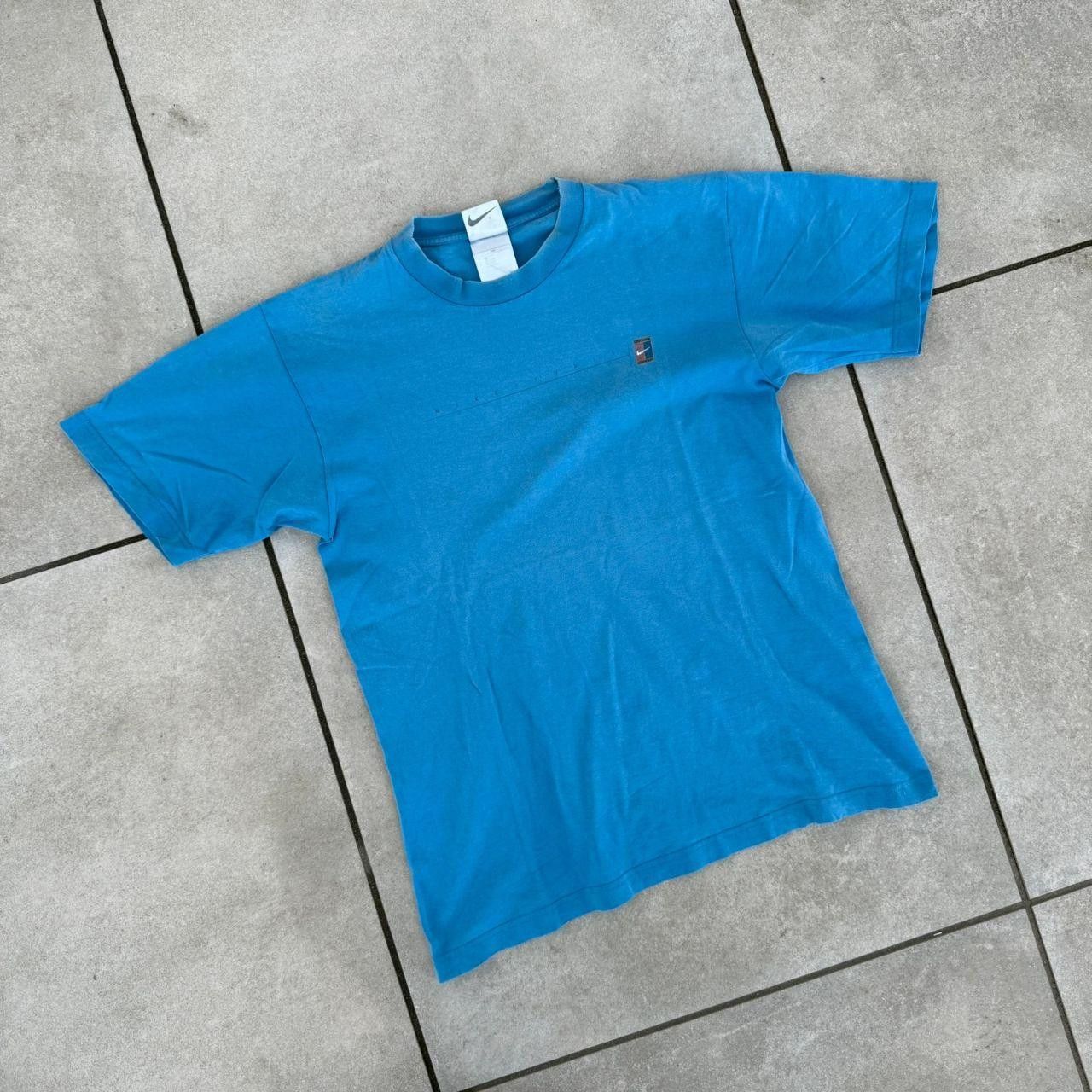 Nike Nike T shirt Blue Challange Court Logo 90s Size US M / EU 48-50 / 2 - 2 Thumbnail