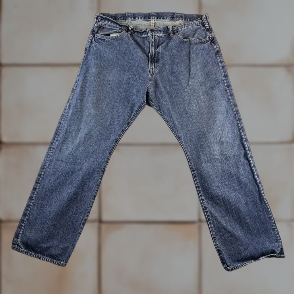 Polo Ralph Lauren VINTAGE Polo Ralph Lauren Jeans Mens 38x32 Blue Classic Fit 867 Straight Denim 5-Pocket Style Straight 90s Preppy Men Jeans Size US M / EU 48-50 / 2 - 1 Thumbnail