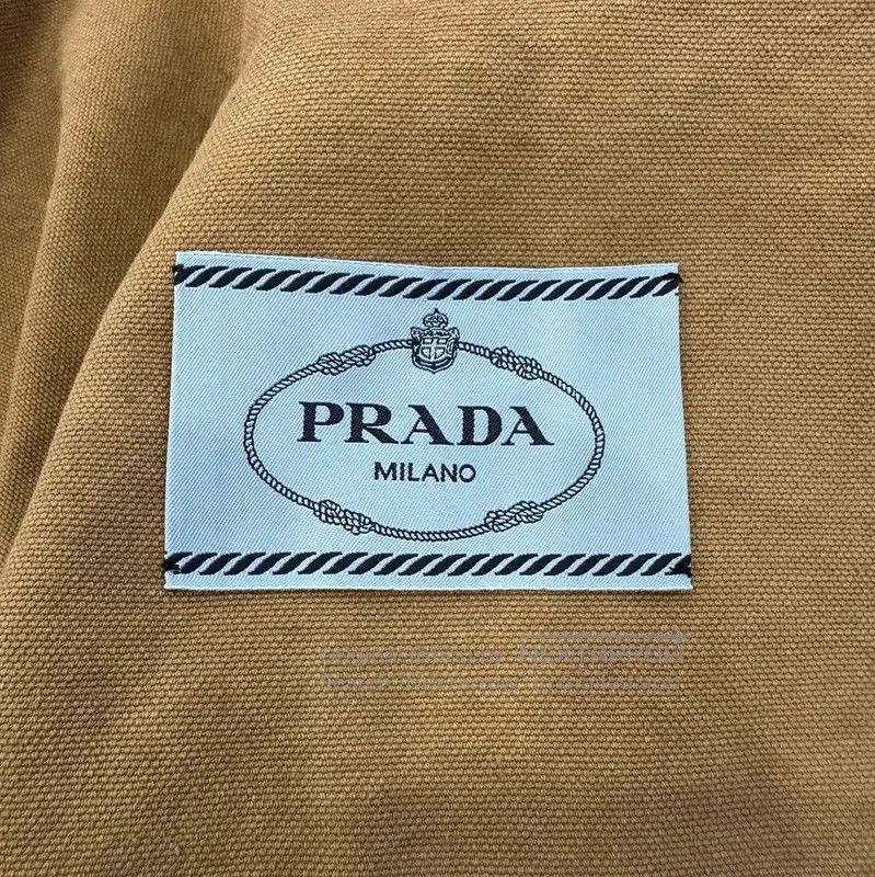 Other Prada Women's Khaki Denim Jacket. Size L / US 10 / IT 46 - 6 Thumbnail