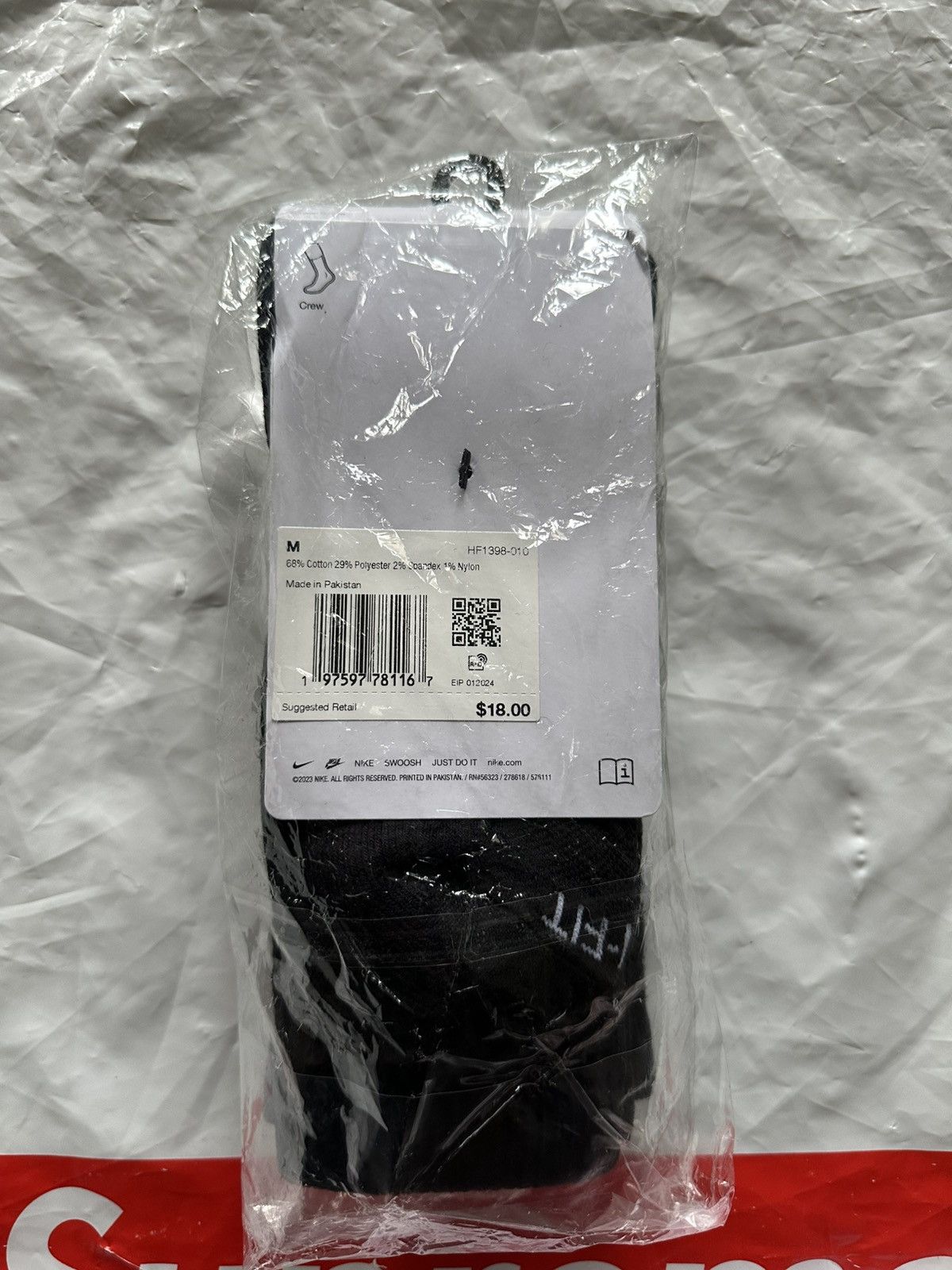 Jordan Brand × Supreme Supreme Jordan Socks 2 pack 4 Socks Size ONE SIZE - 9 Thumbnail