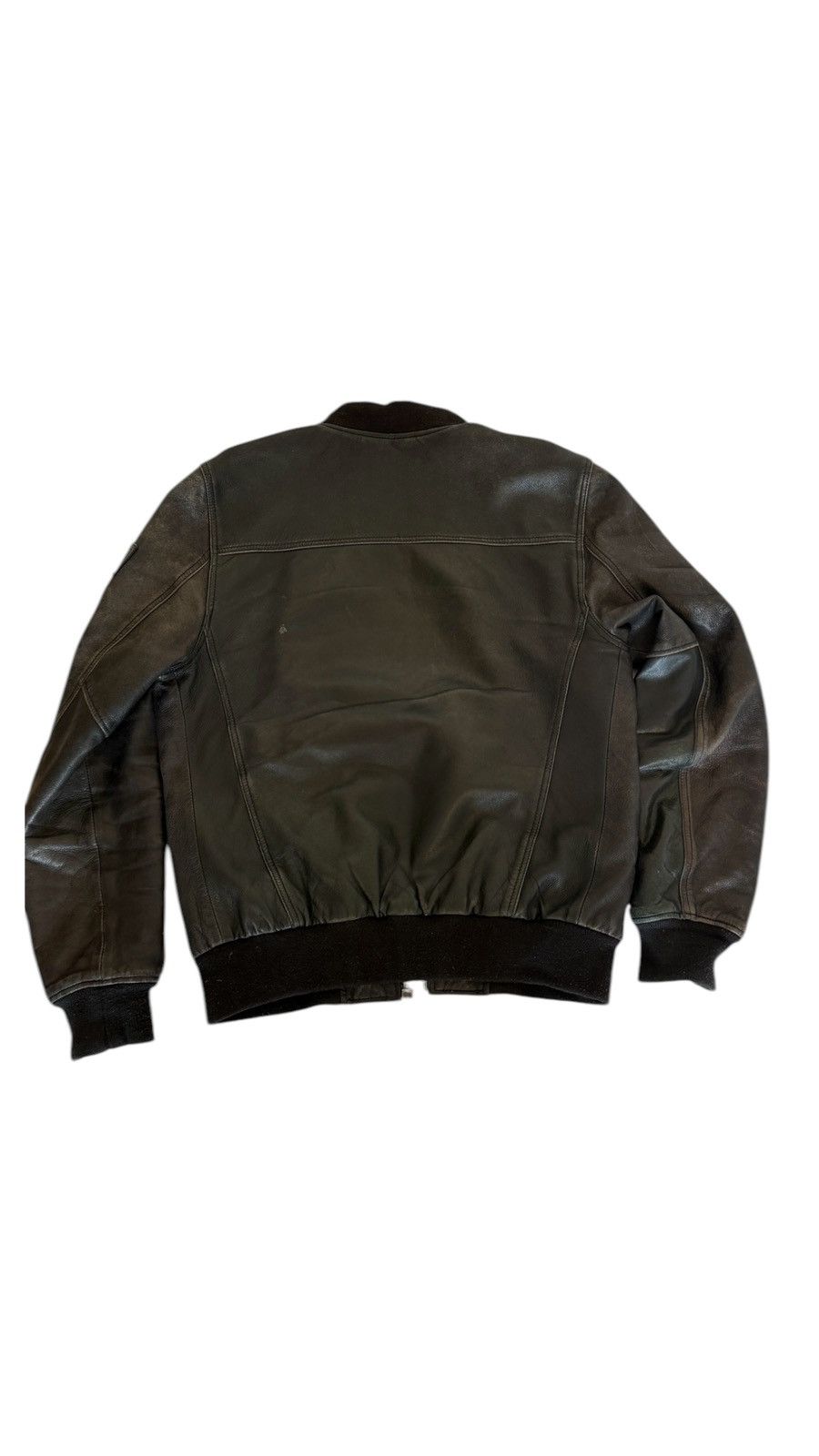 Schott NYC MA-1 Leather Bomber Jacket