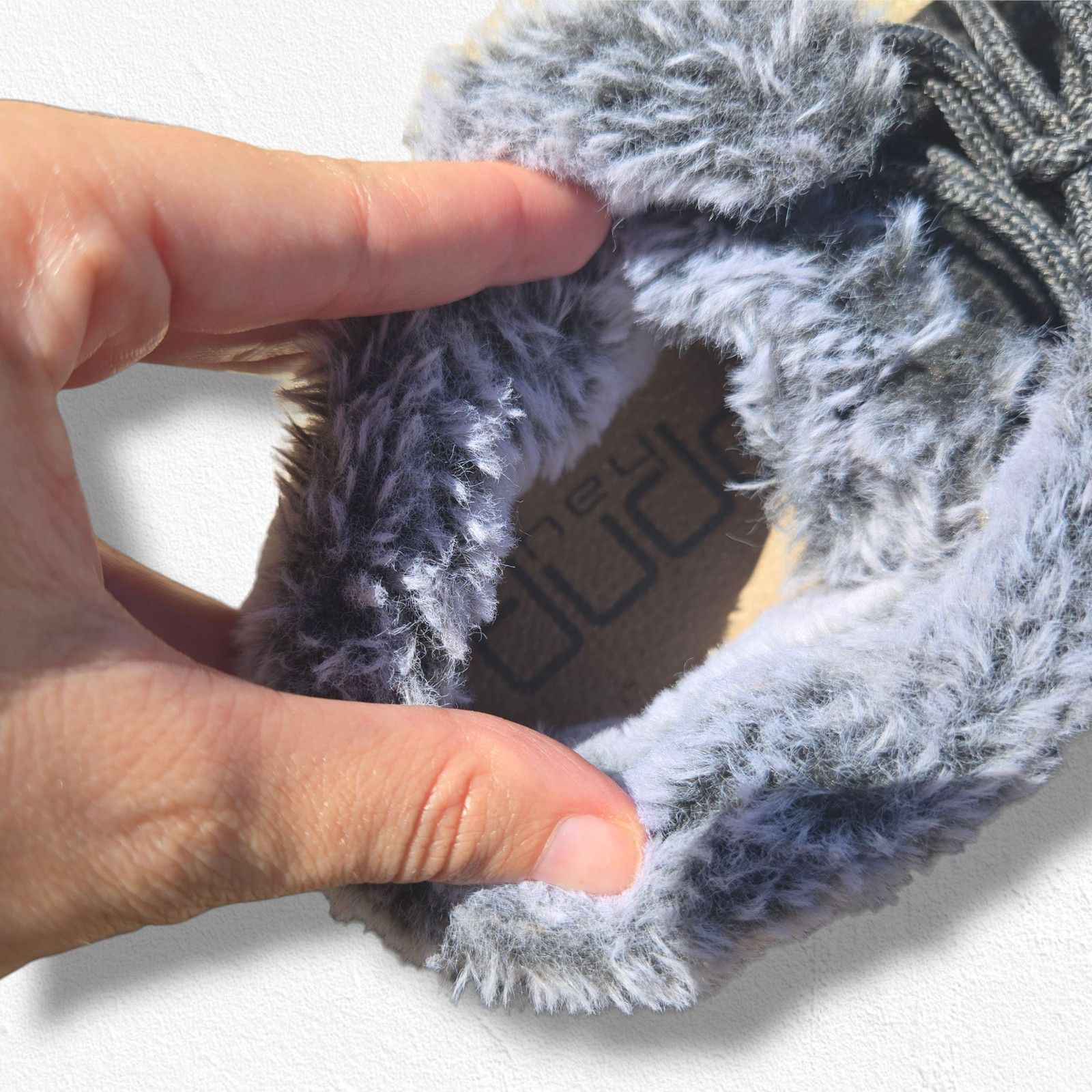 Other Hey Dude Britt Dark Gray Faux Fur Chukka Moccasins Size 7 Size US 7 / IT 37 - 7 Thumbnail