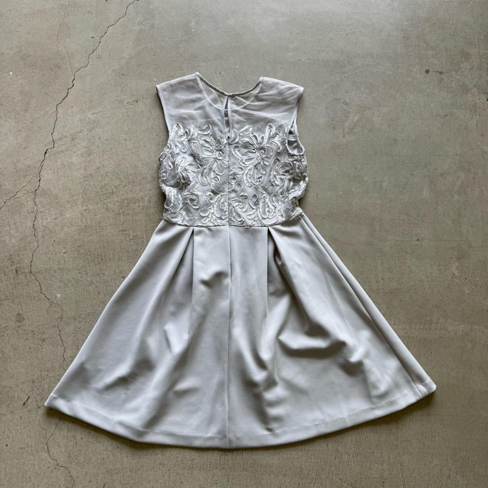 Other SD Collection / Pleated A-Line Dress / Silver Gray Size M / US 6-8 / IT 42-44 - 4 Thumbnail
