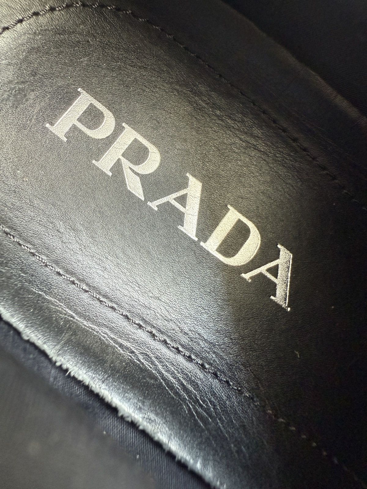 Prada Knit crossection leather trainers Size US 7.5 / EU 40-41 - 15 Thumbnail