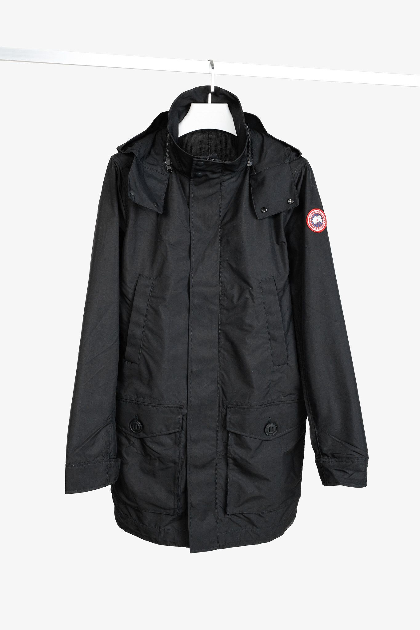 Canada Goose Canada Goose Crew Trench Black Zip Rain Jacket Size US M / EU 48-50 / 2 - 1 Thumbnail