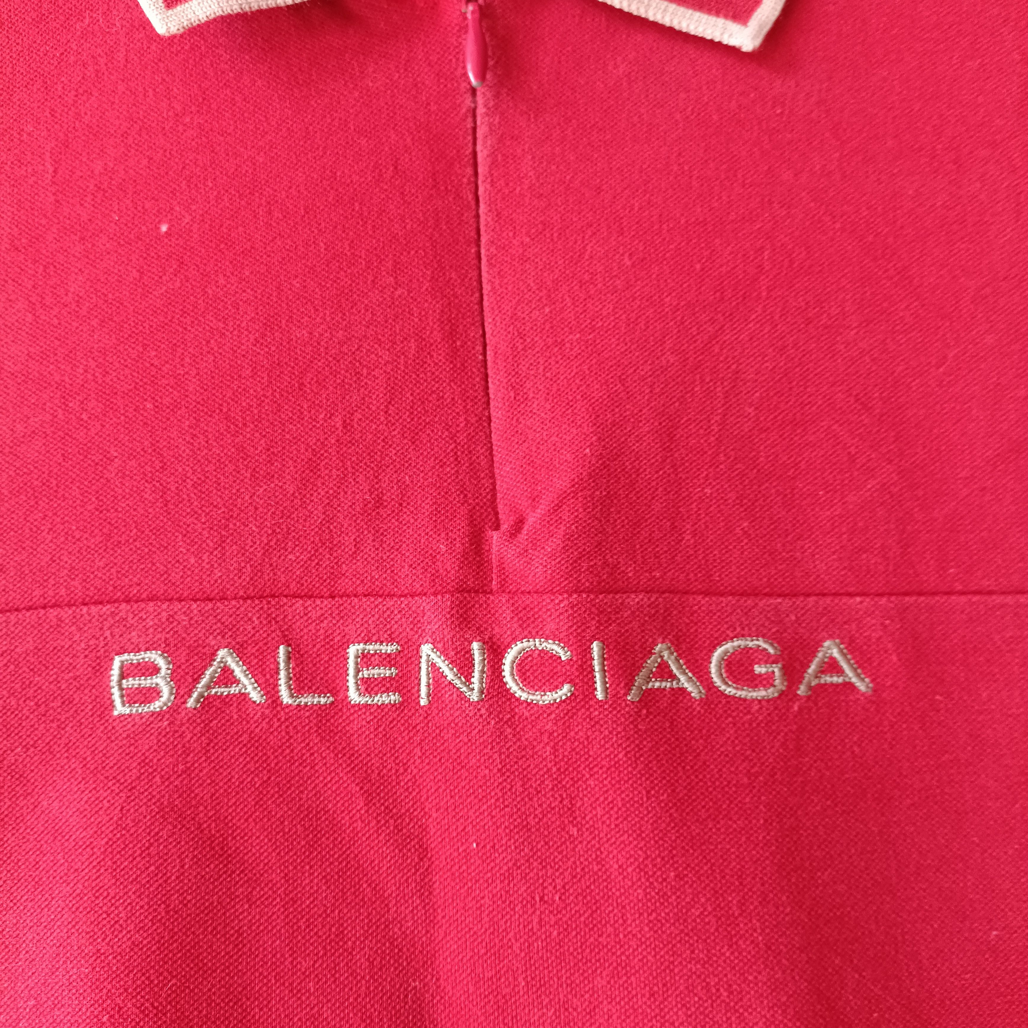 Balenciaga Vintage Balenciaga Ls Halfziper Big Script Size M / US 6-8 / IT 42-44 - 3 Thumbnail